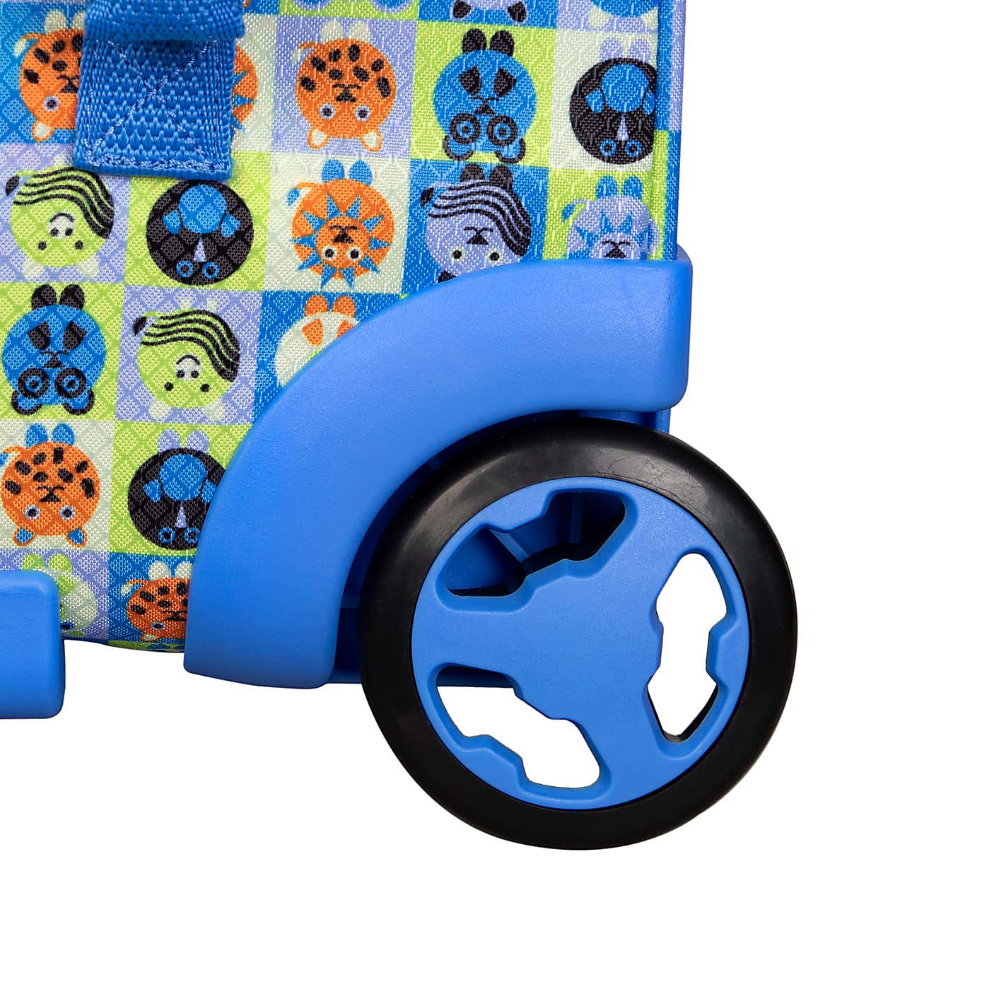 IT Luggage Curiosity Soft Shell Kiddies Minimals Blue Suitcase