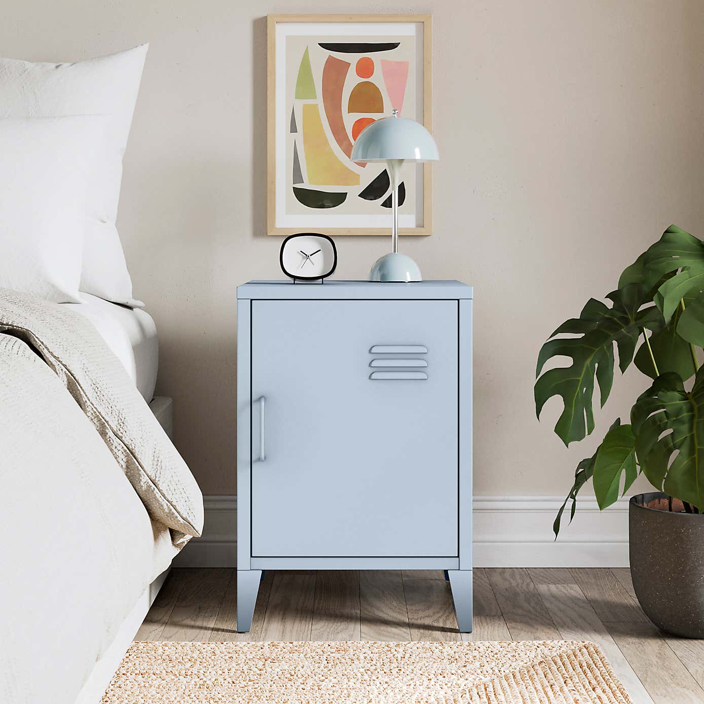 Helga Metal Bedside Table