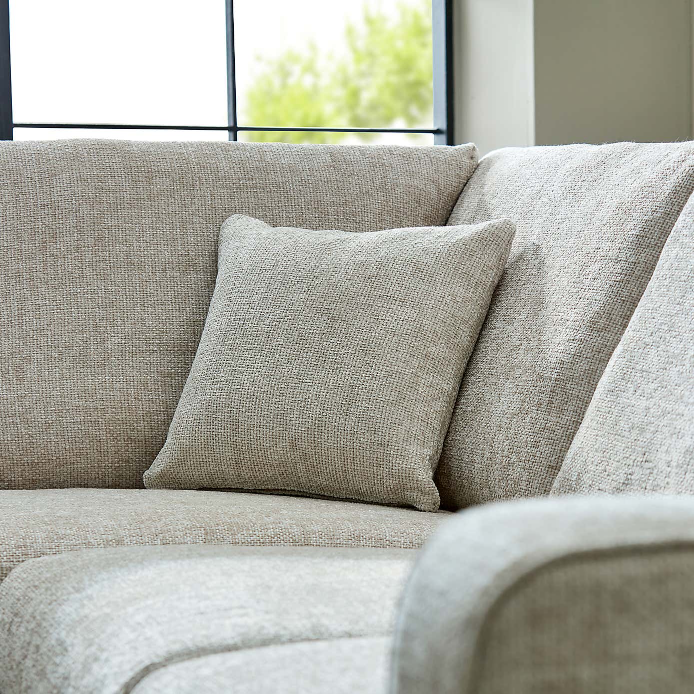 Carson Chunky Chenille Right Hand Corner Sofa