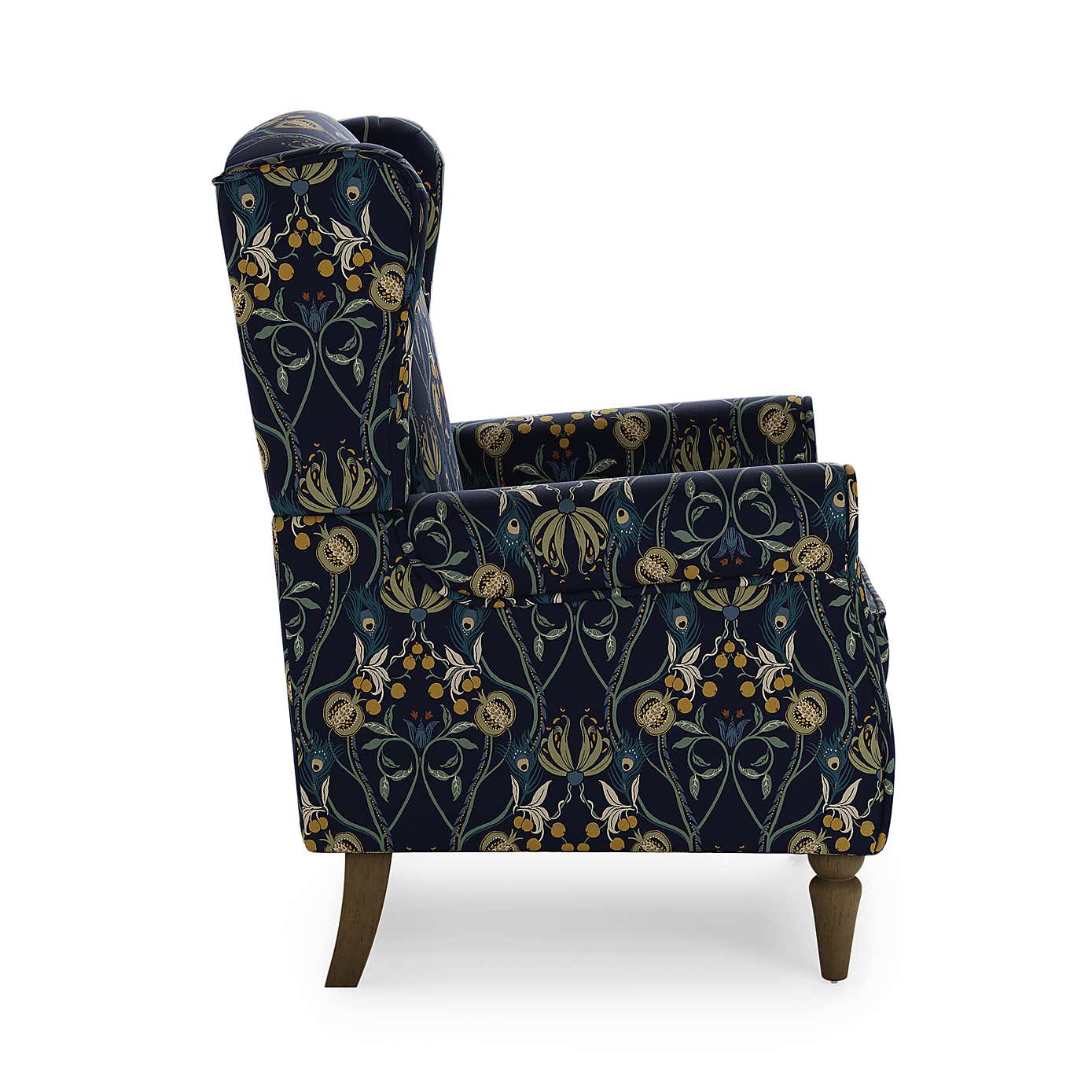 Oswald Havisham Print Wingback Armchair