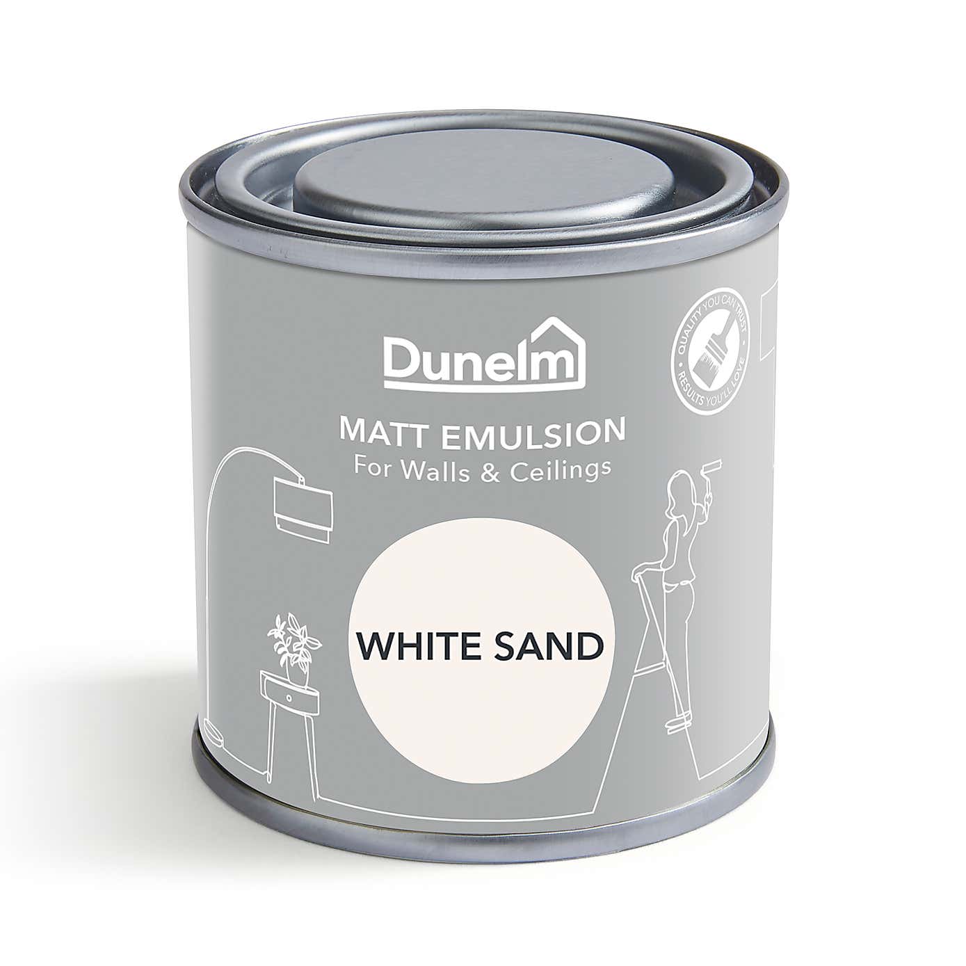Dunelm White Sand Matt Emulsion Paint