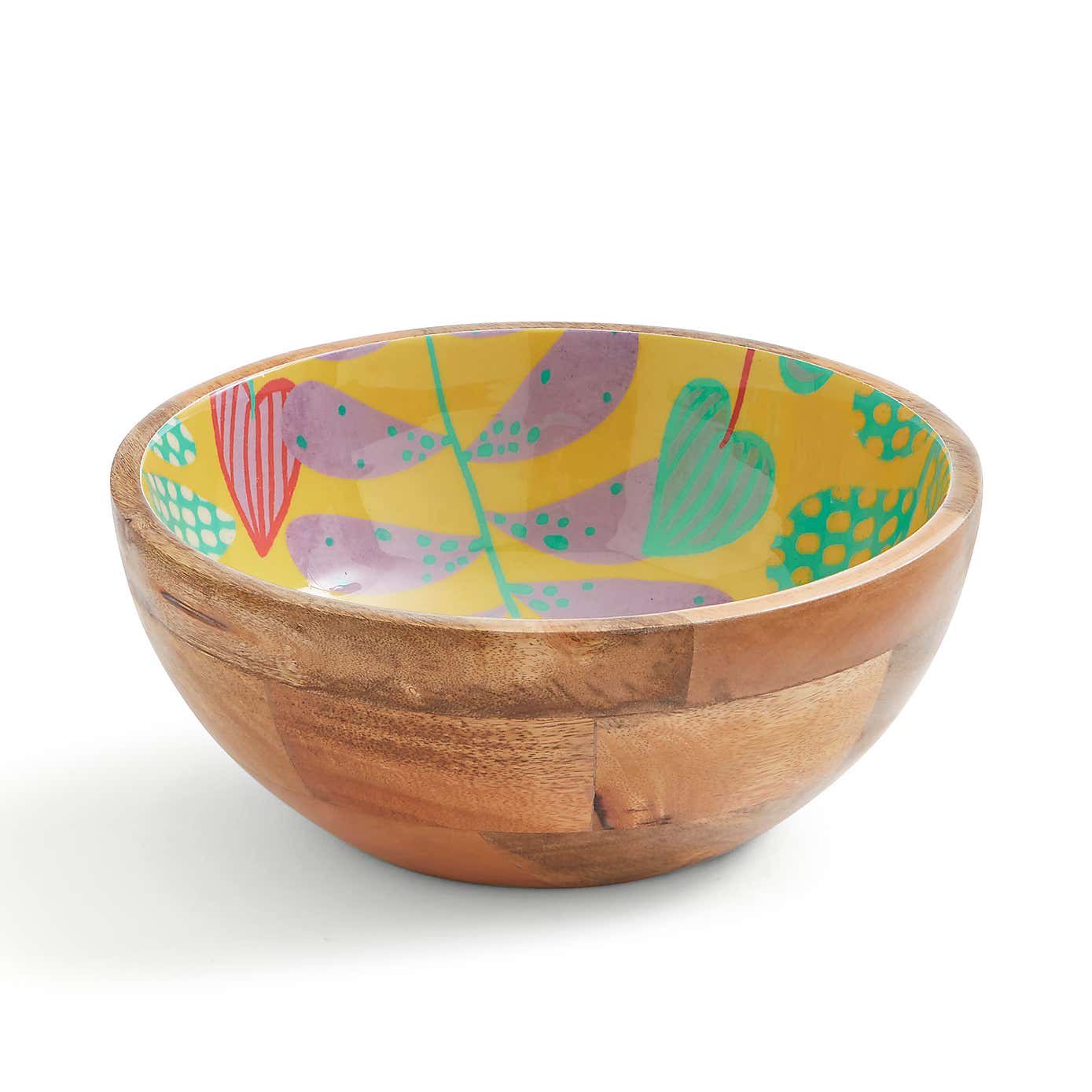 Palm Leaves Mango Wood Serving Bowl