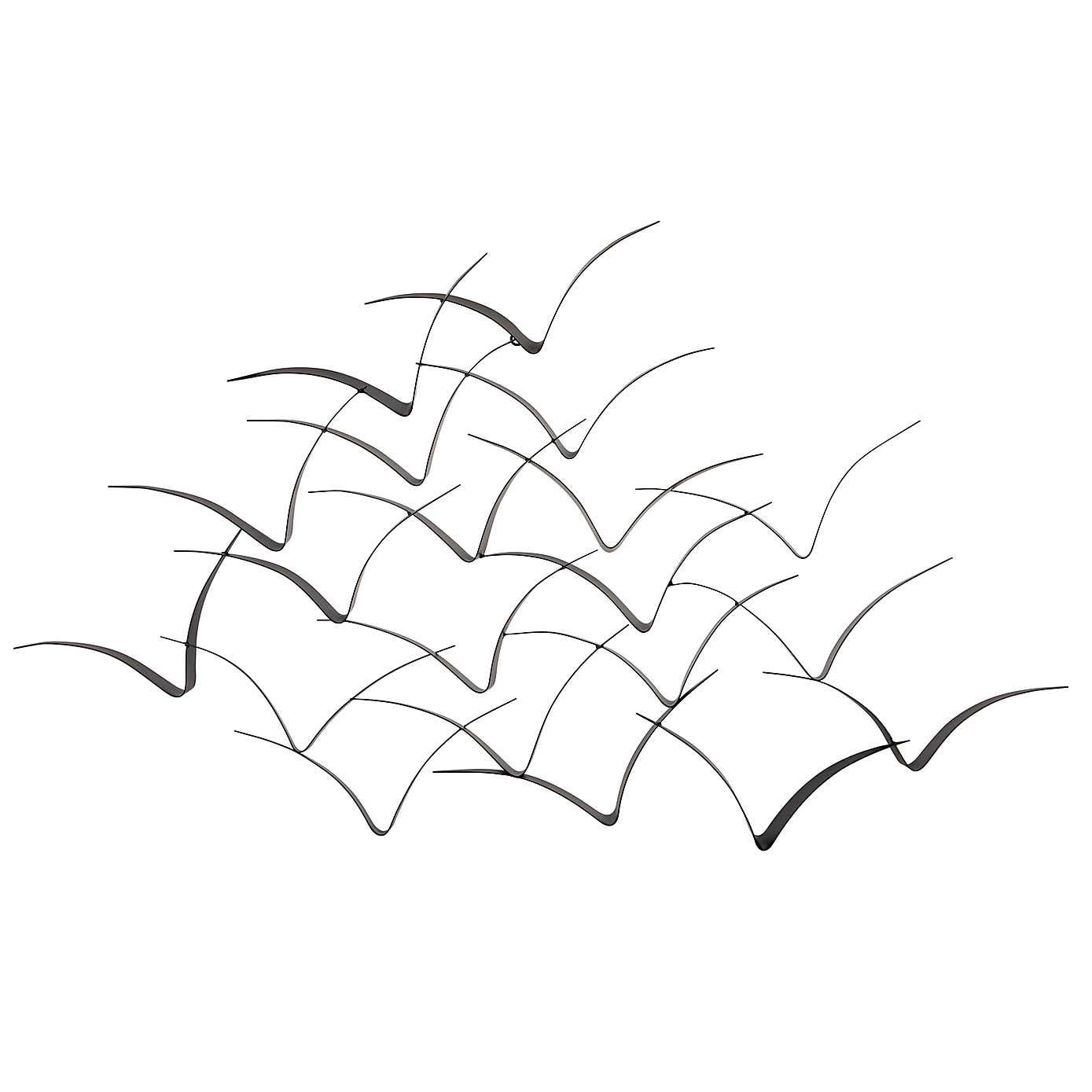 Costal Birds Metal Wall Art 90cm