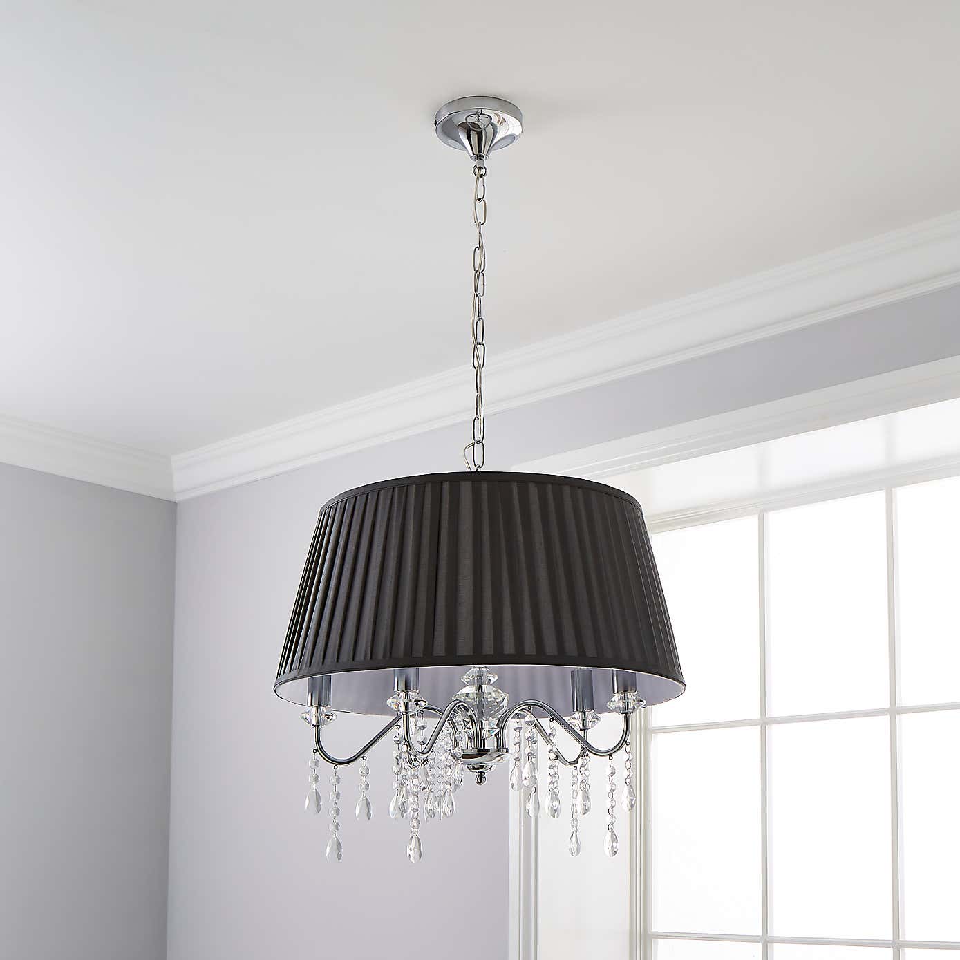 Dorma Genevieve 5 Light Grey Ceiling Fitting