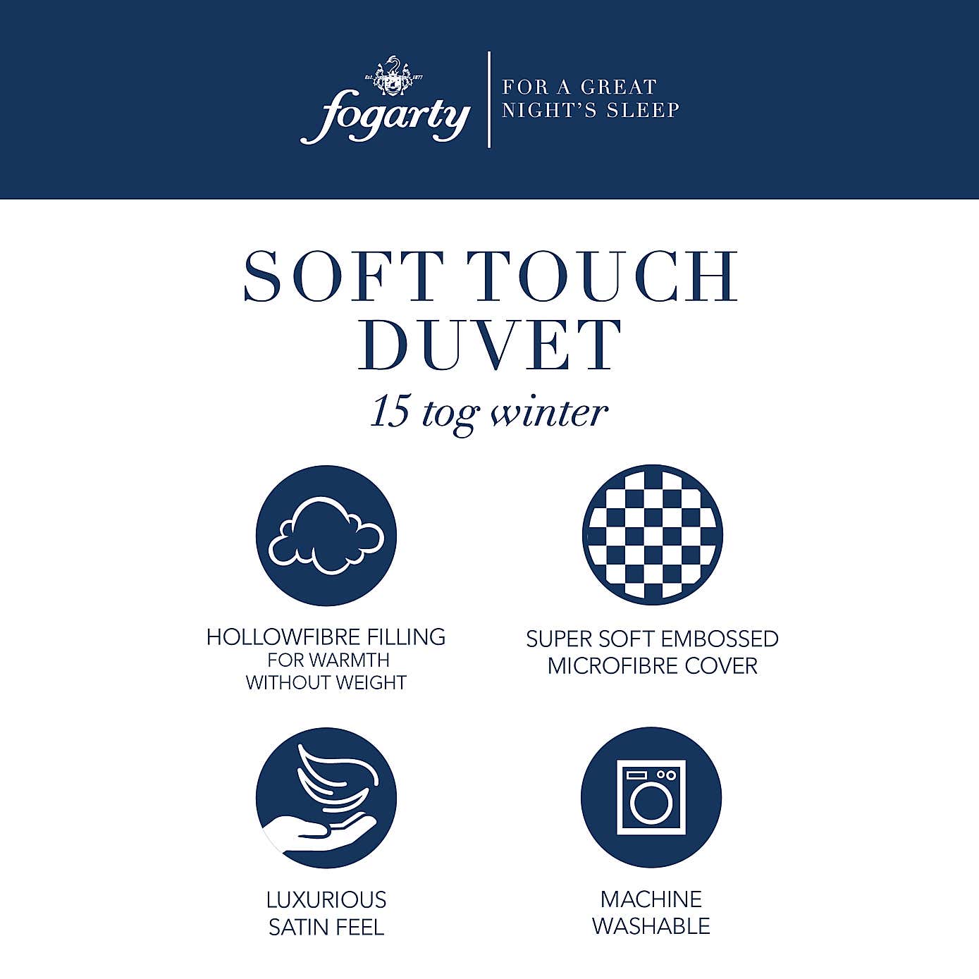 Fogarty Soft Touch 15 Tog Duvet