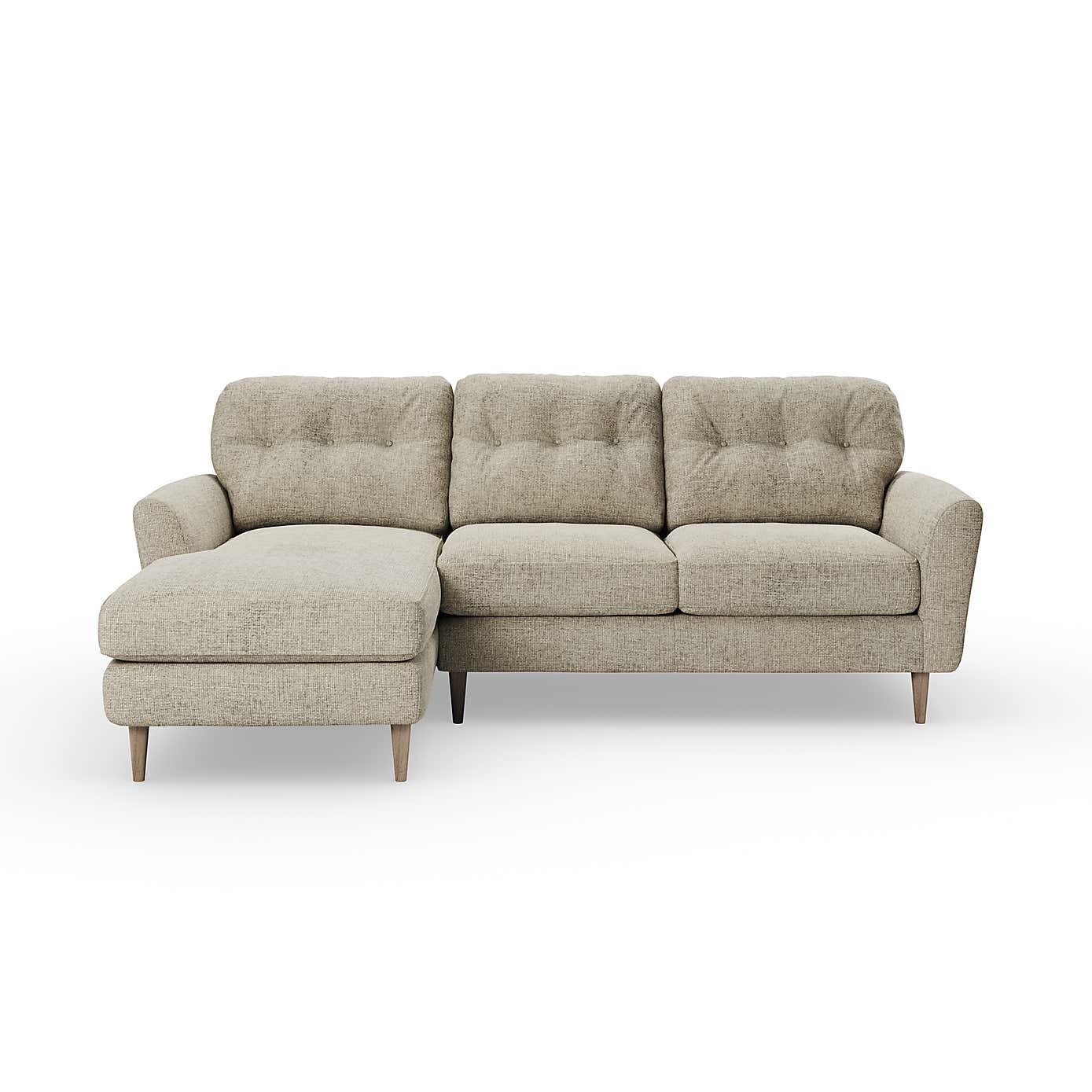 Sven Chunky Chenille Large Corner Chaise Sofa