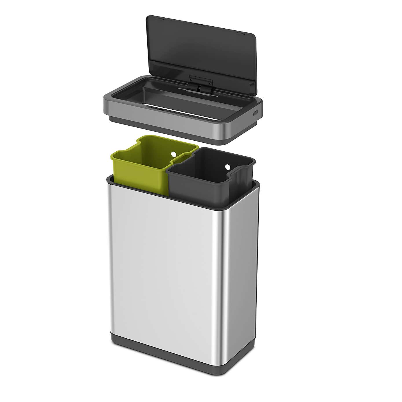 EKO Mirage 20/20L Stainless Steel Sensor Recycling Bin