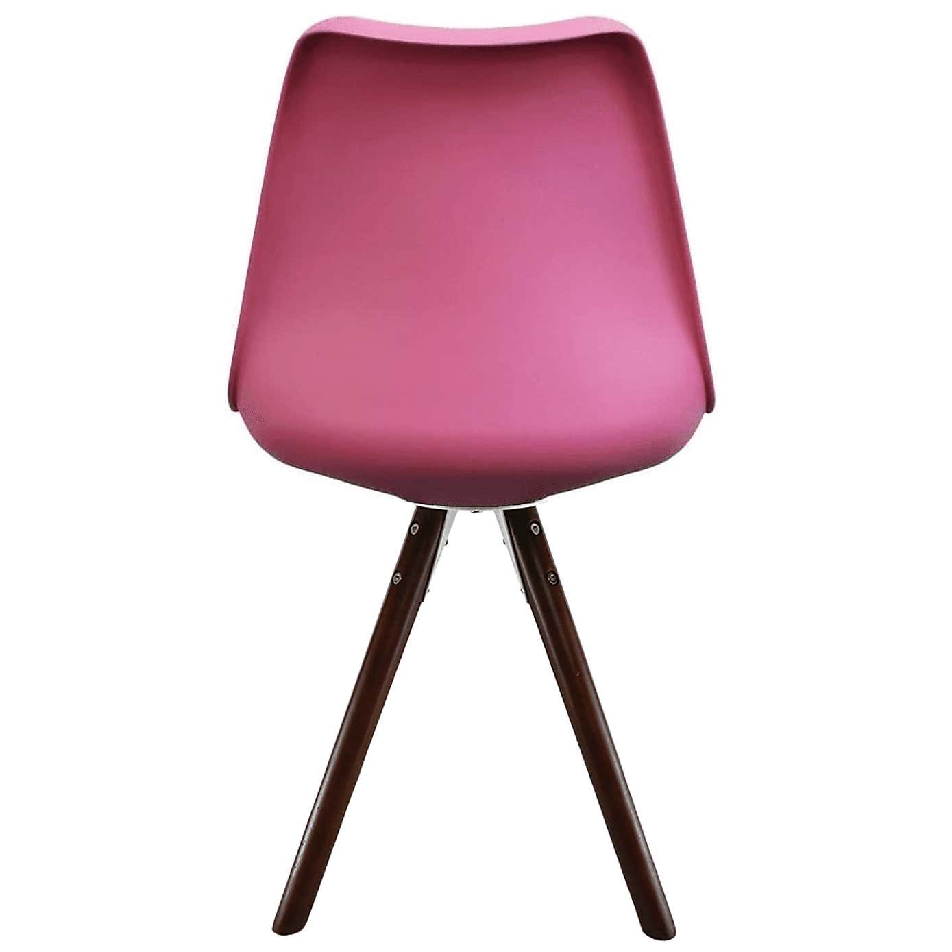 Fusion Living Soho Plastic Dining Chair with Pyramid Legs