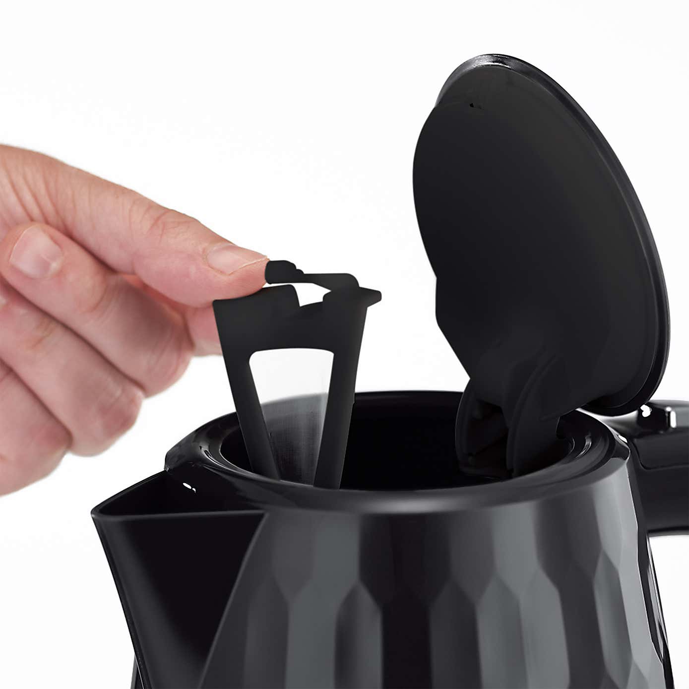 Russell Hobbs Honeycomb Kettle Black