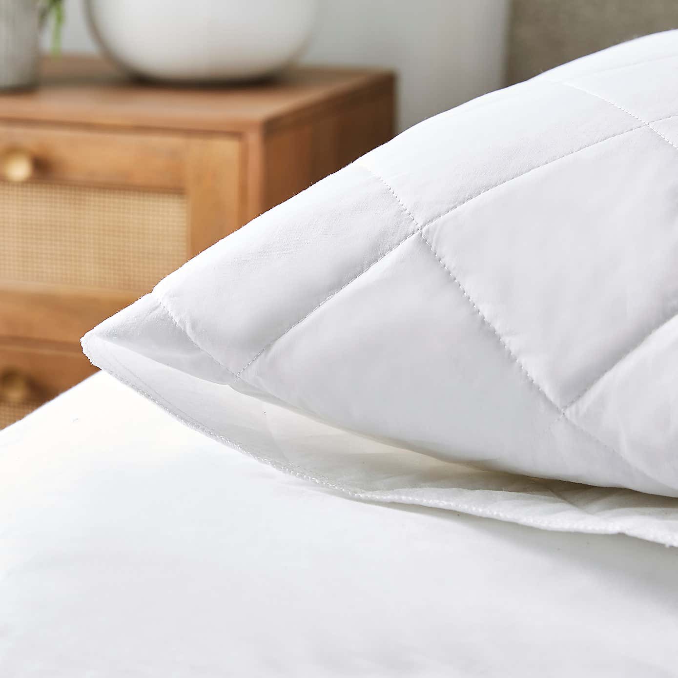 Soft Easycare Polycotton Pillow Protector Pair