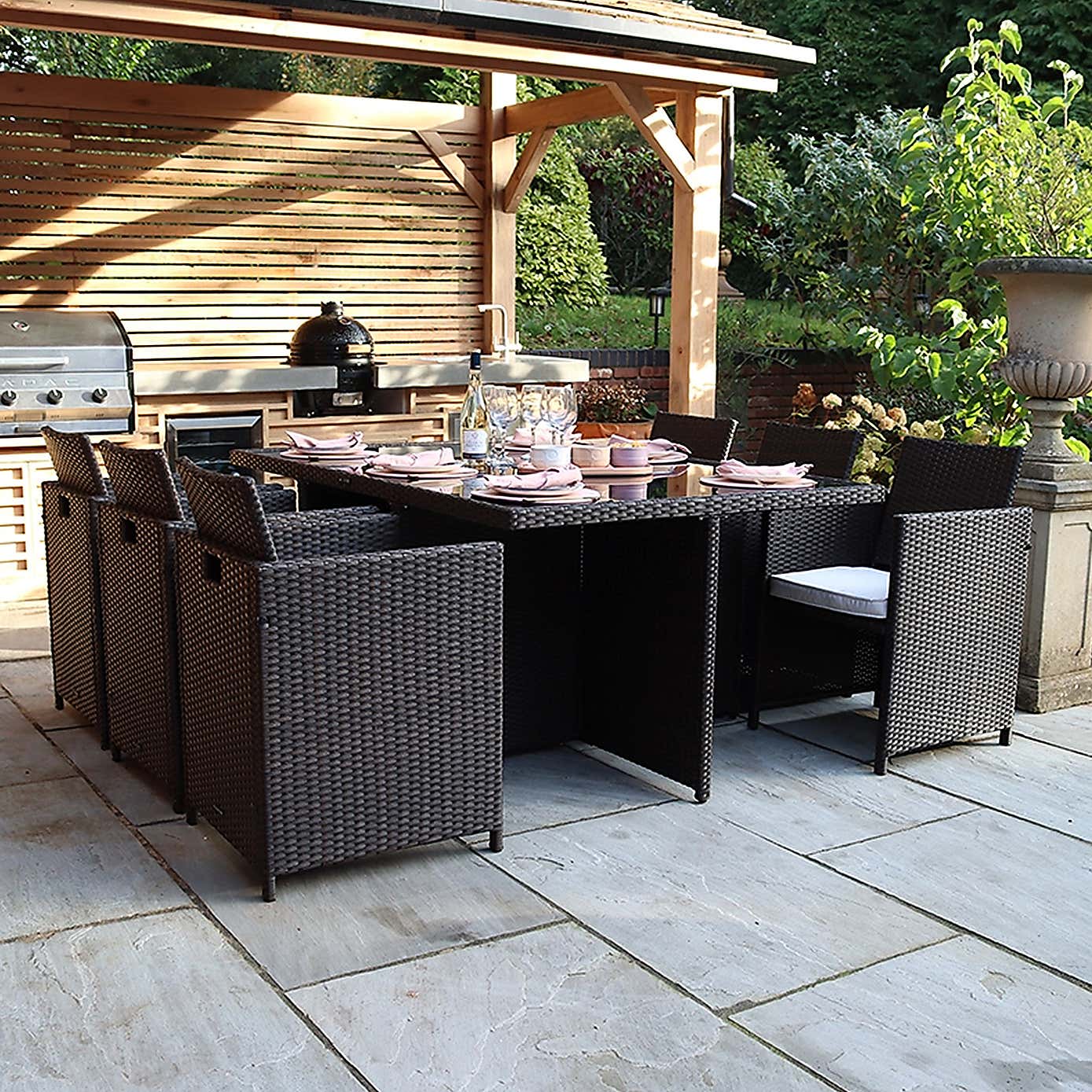 Nevada 6 Seater Cube Dining Set