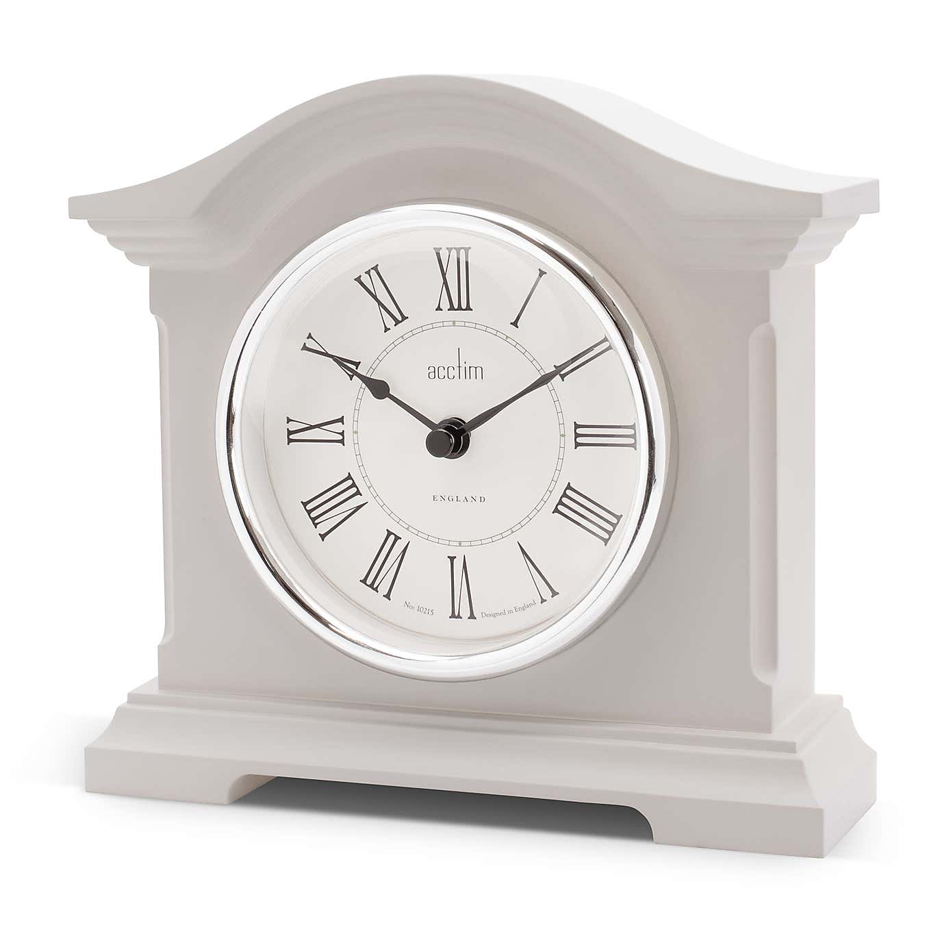 Acctim Cliffburn Taupe Mantel Clock