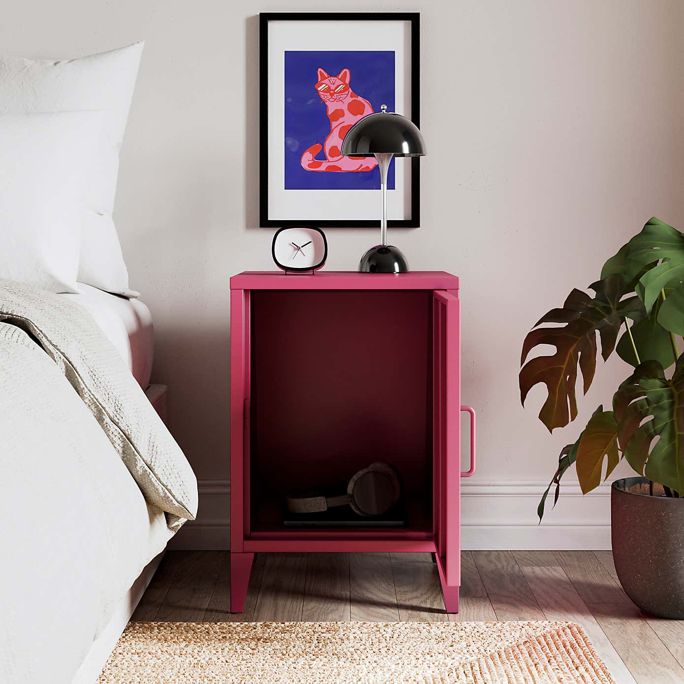 Helga Metal Bedside Table
