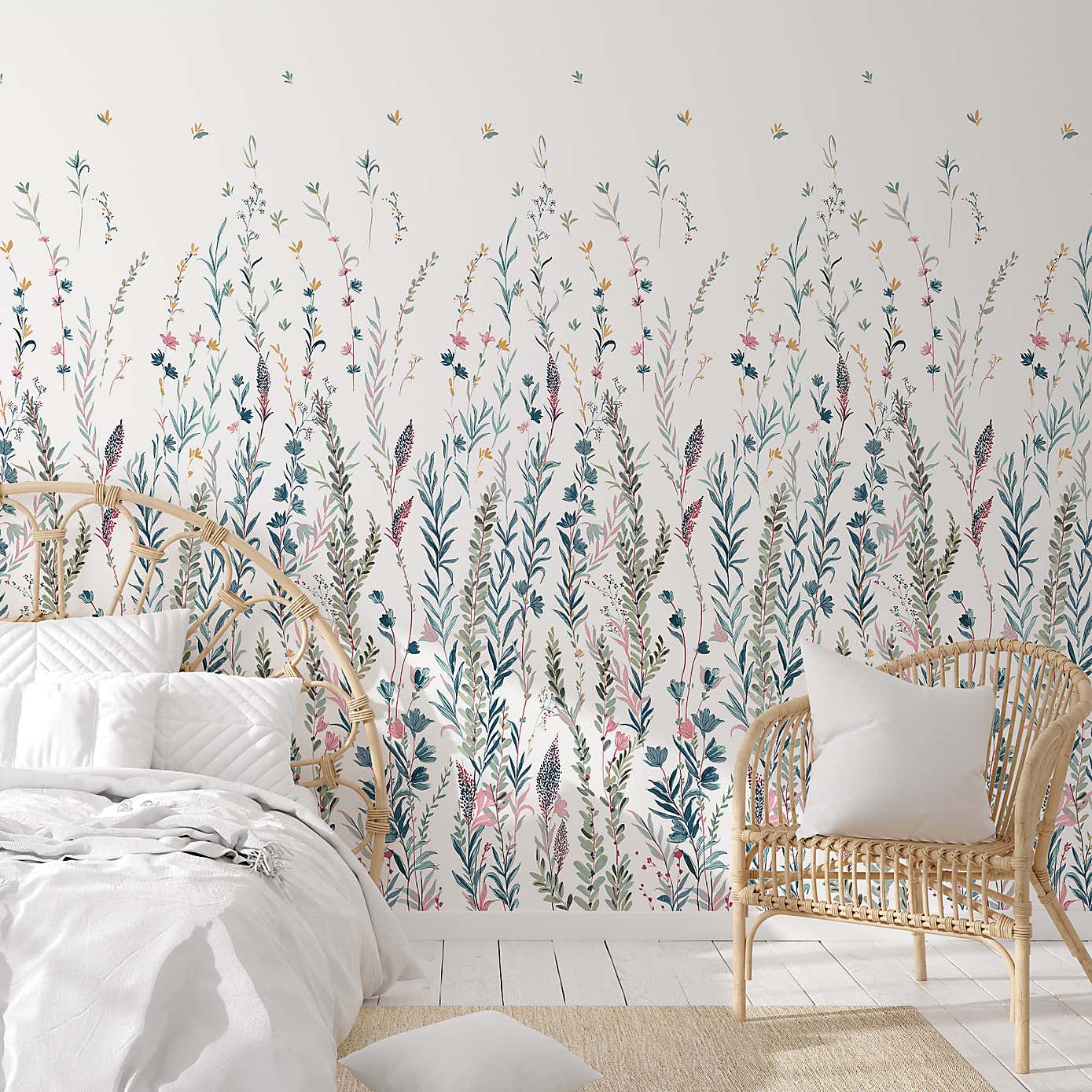 Whimsical Botanical Mural