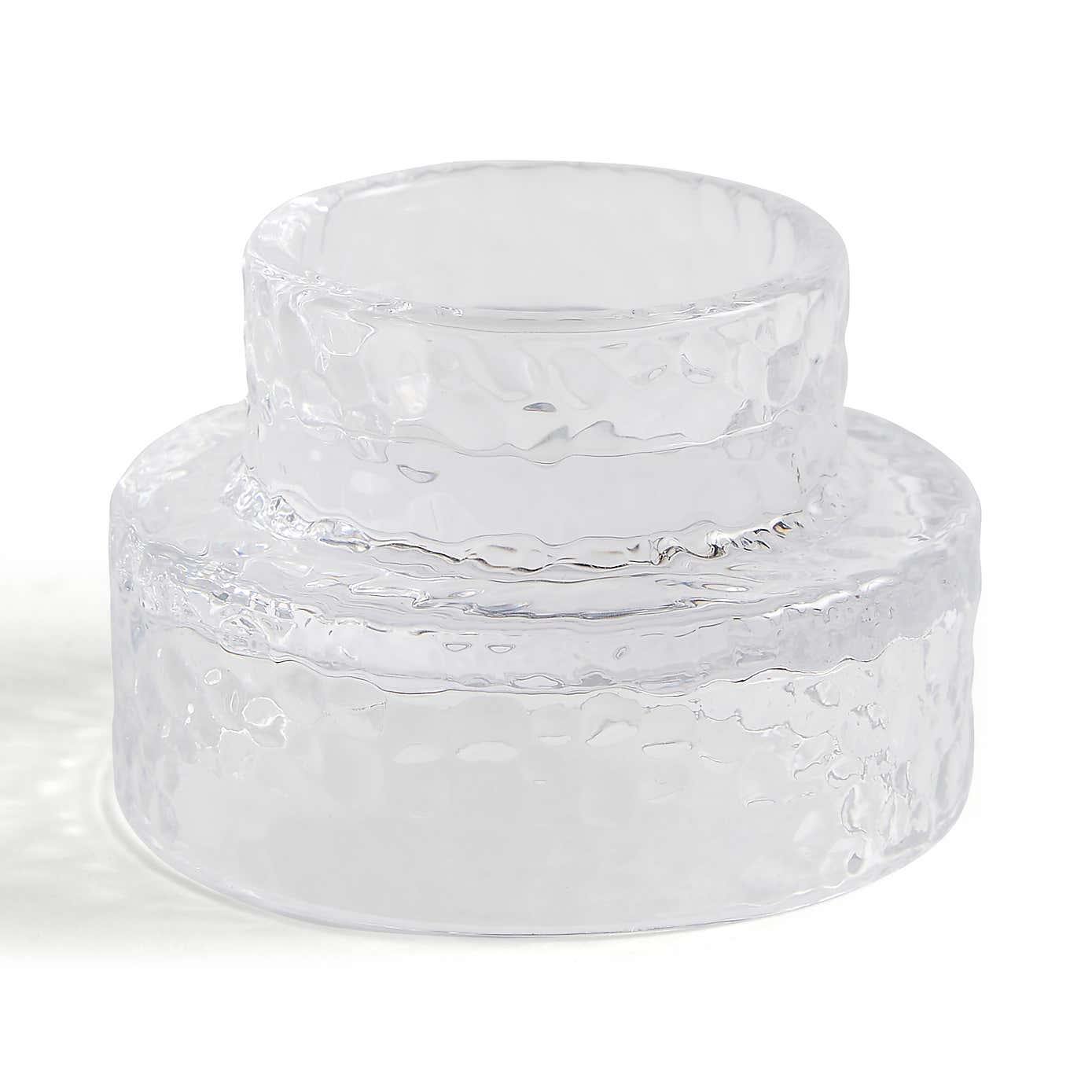 Mottled Glass Tealight Holder