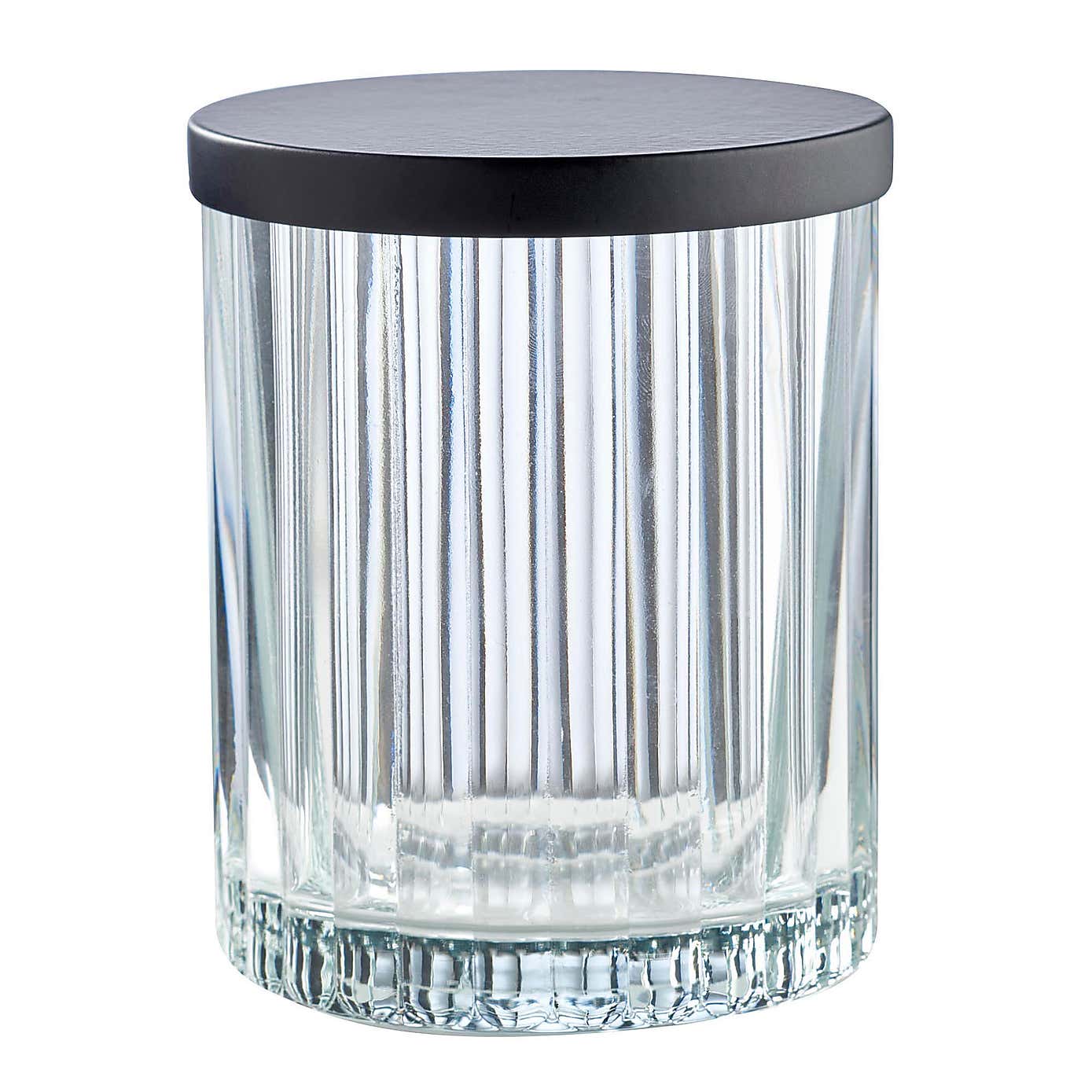 London Ribbed Glass Storage Jar
