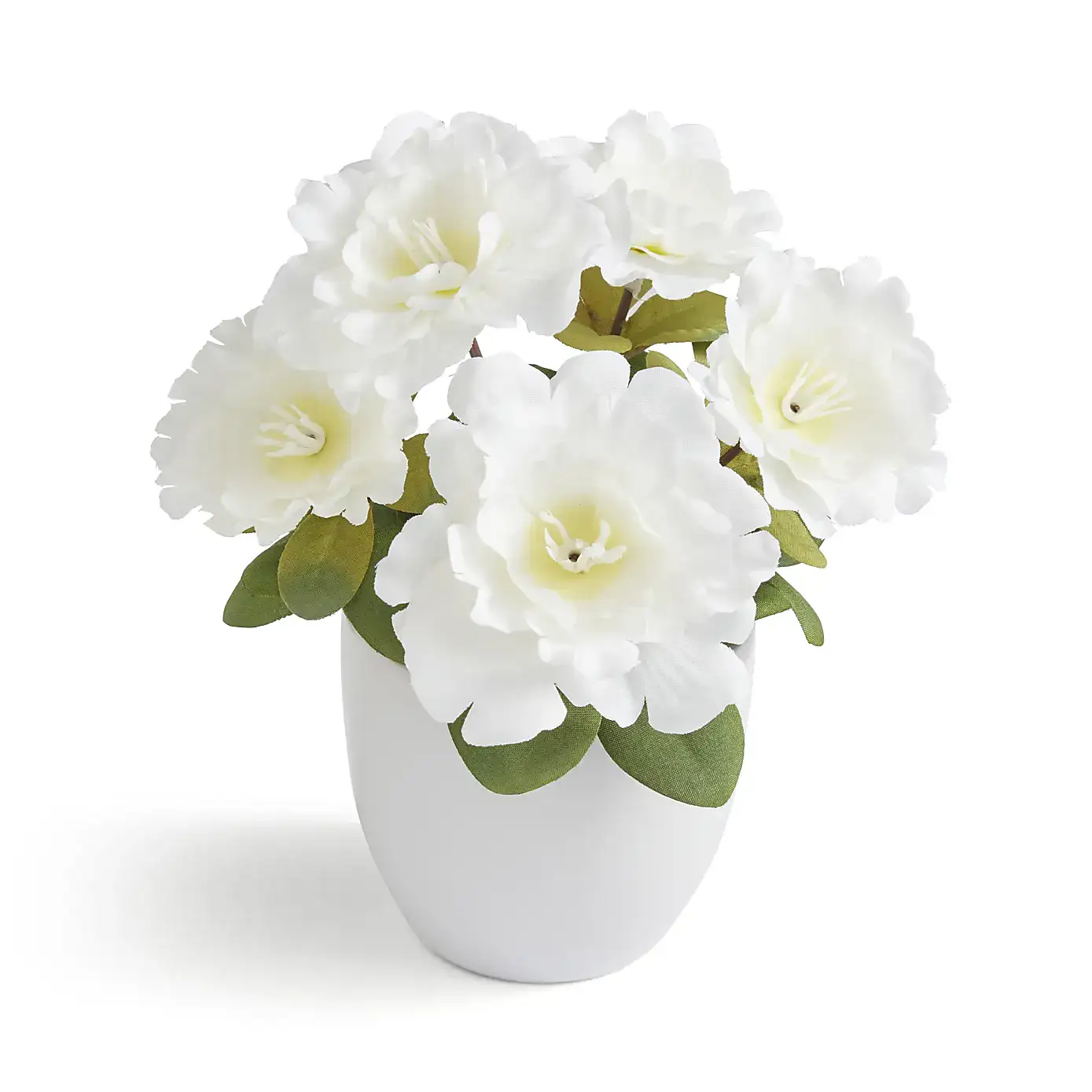 Artificial Blossom Floral in White Ceramic Plant Pot