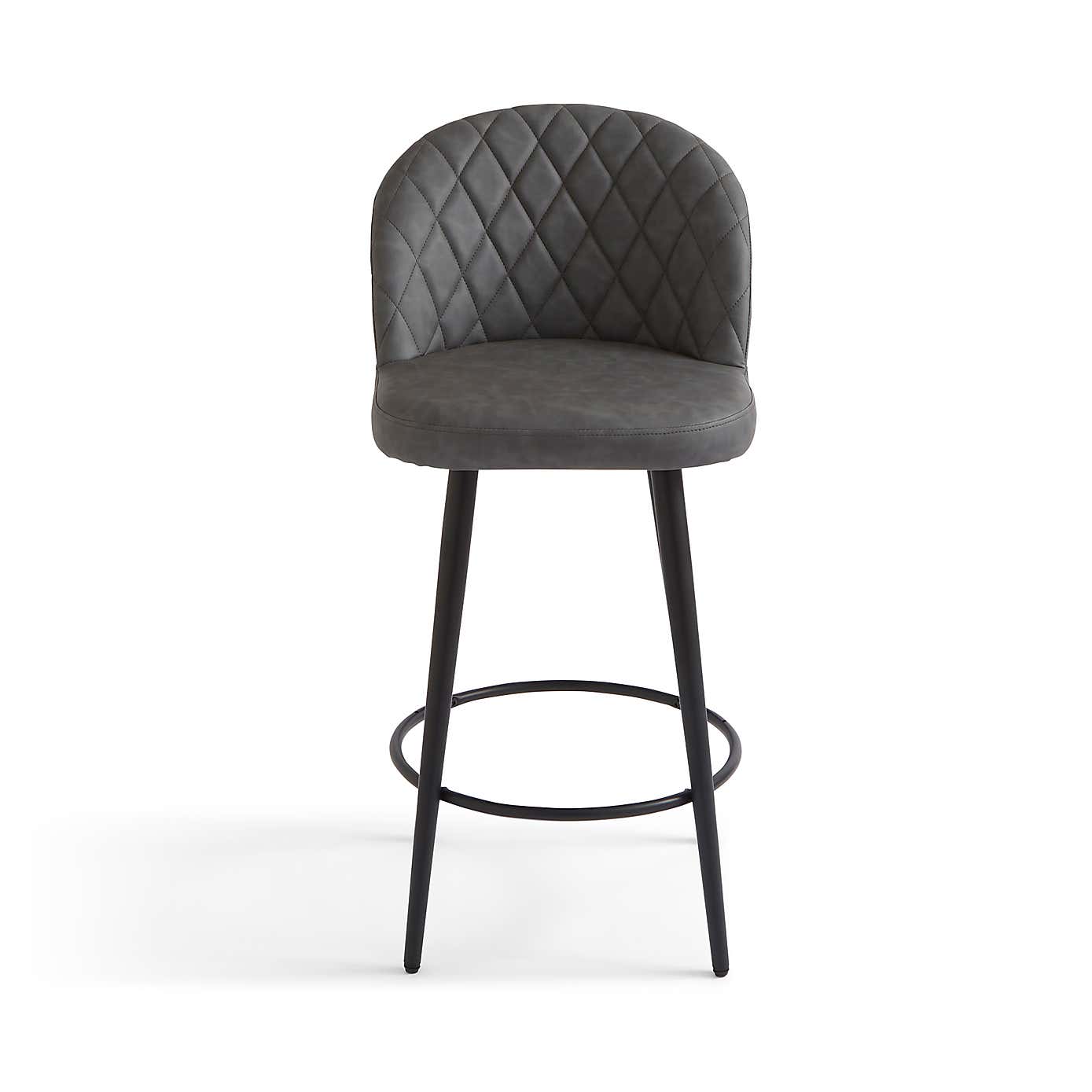 Astrid Bar Stool, Faux Leather