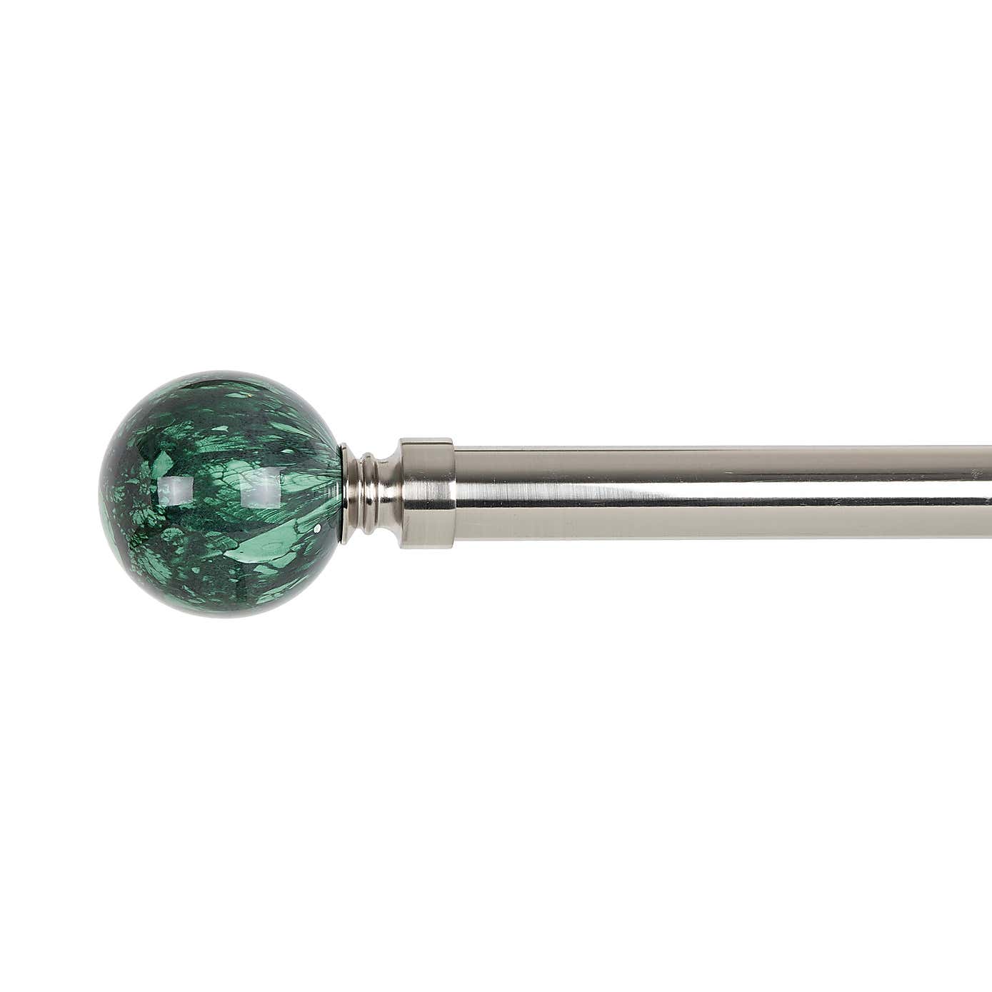 Malachite Ball Extendable Metal Eyelet Curtain Pole​