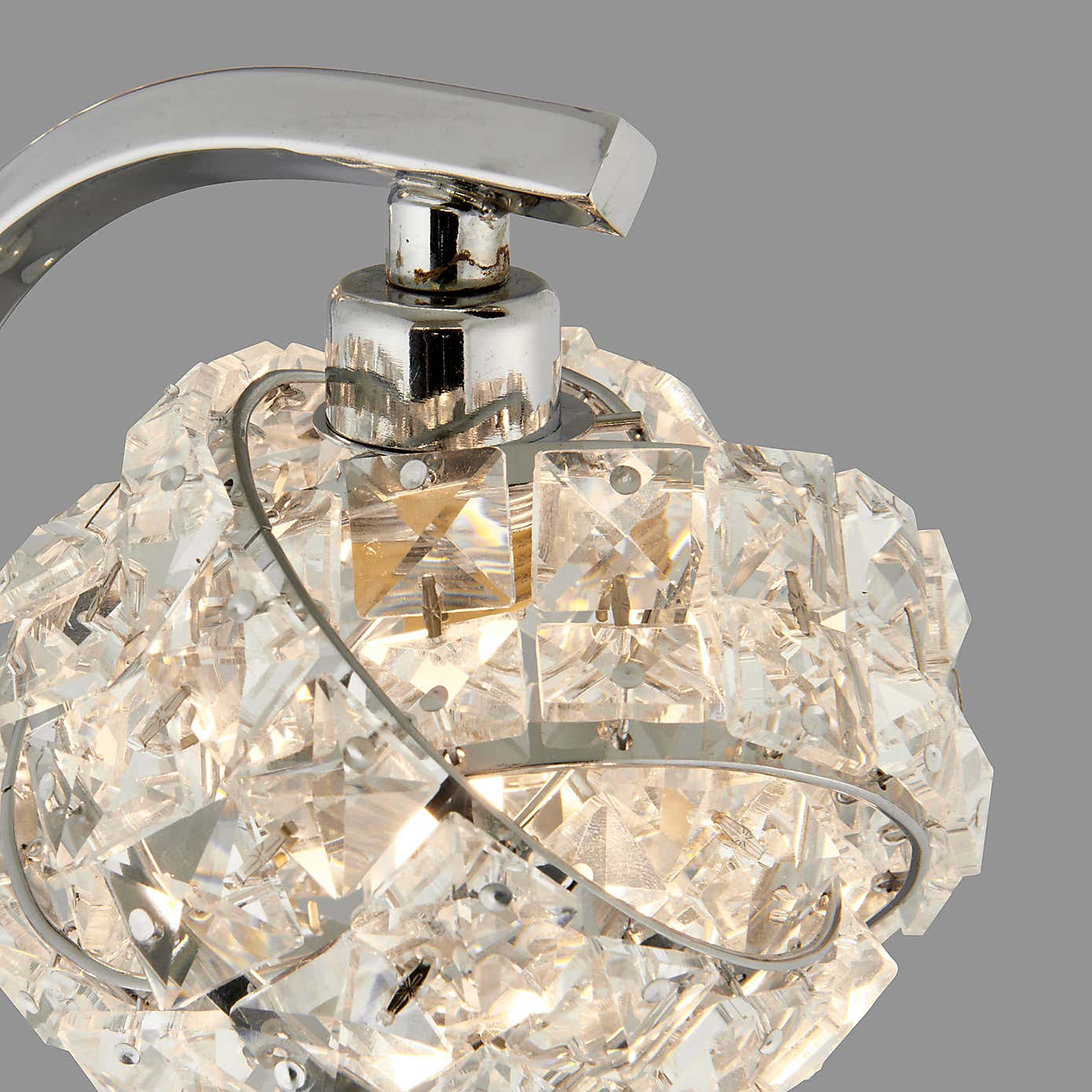 Cecilie 3 Arm Chrome Floor Lamp