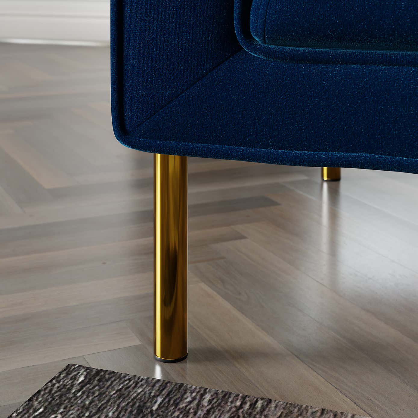 Bellamy Luxe Velvet Left Hand Corner Chaise