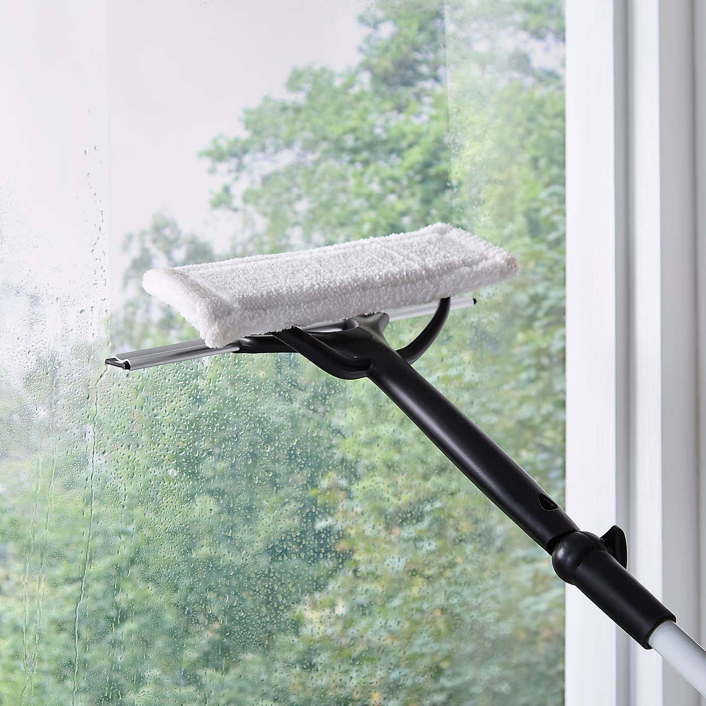 Easy Reach 2in1 Window Cleaner with Extendable Handle