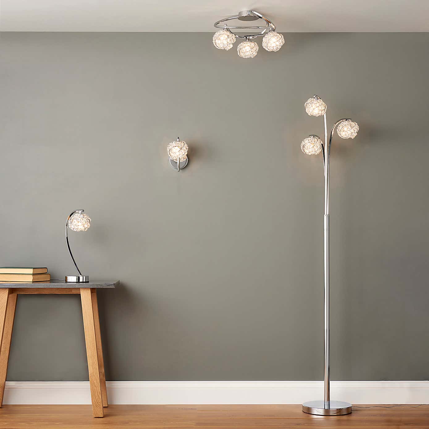 Cecilie Glass Wall Light