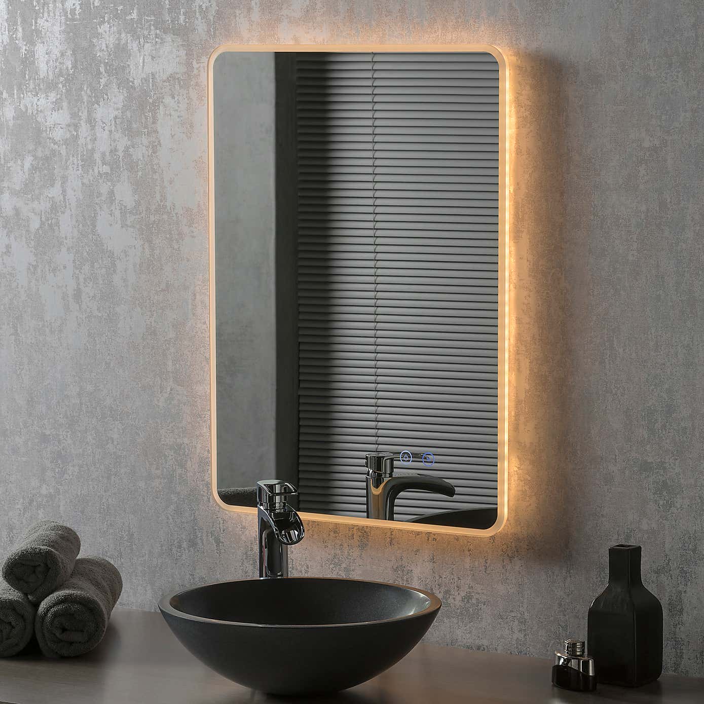 Moscow Rectangle LED Wall Mirror