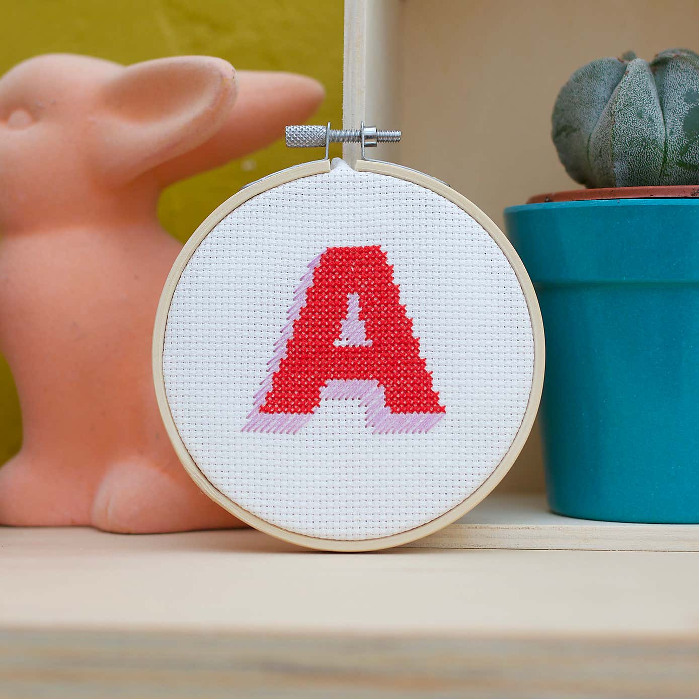 Cotton Clara Drop Shadow Alphabet Cross Stitch Kit