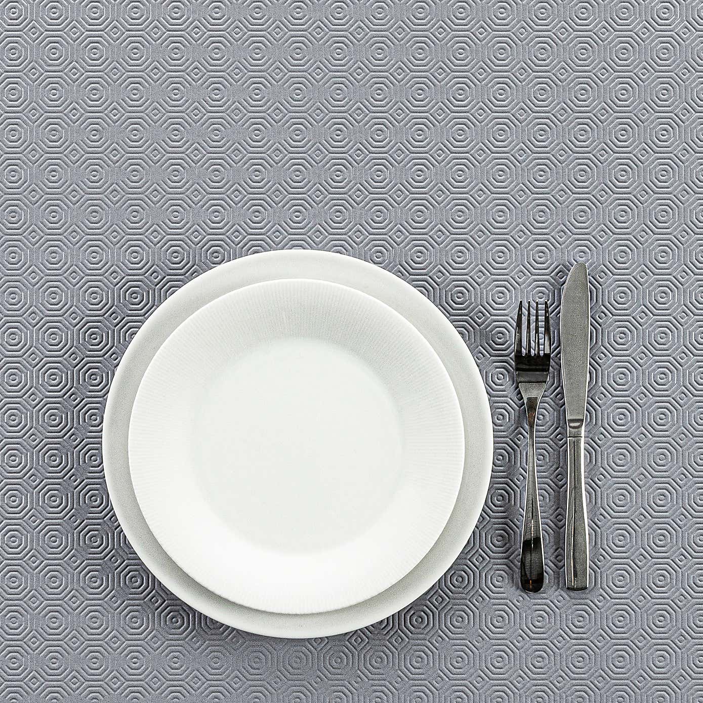 By The Metre Luxury Grey PVC Table Protector