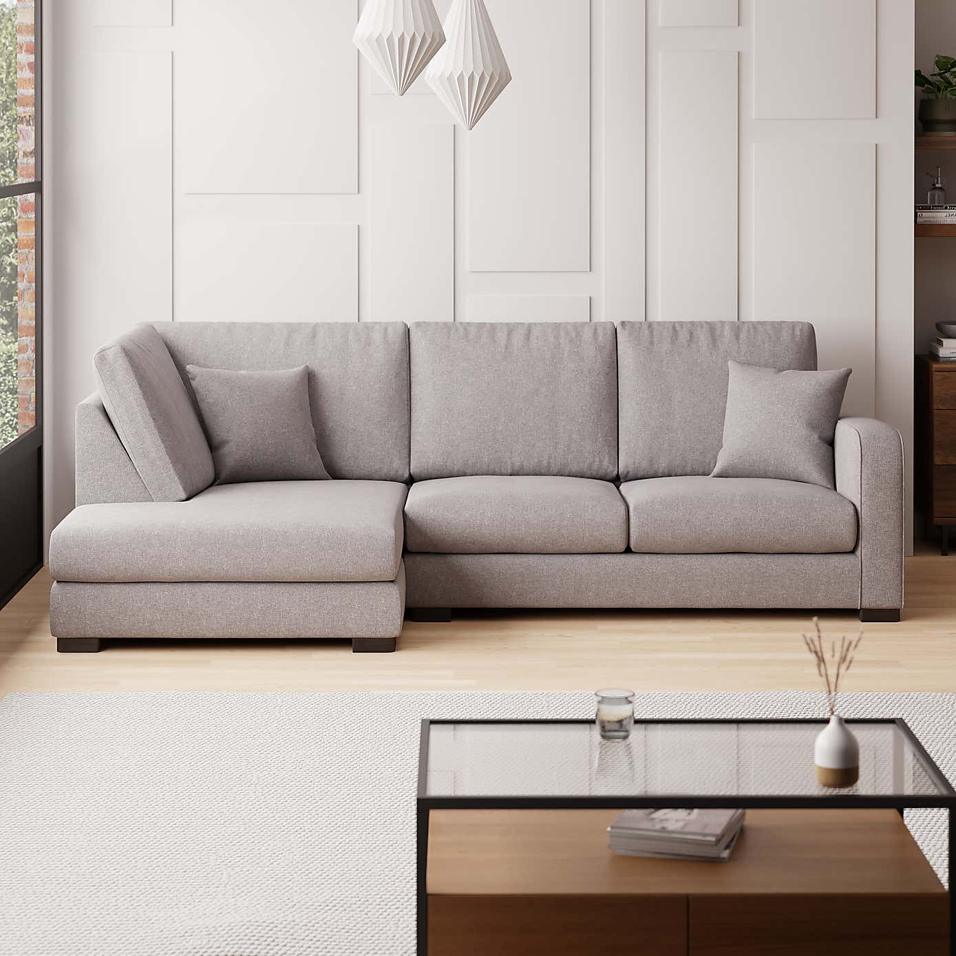 Carson Soft Texture Right Hand Facing Corner Chaise