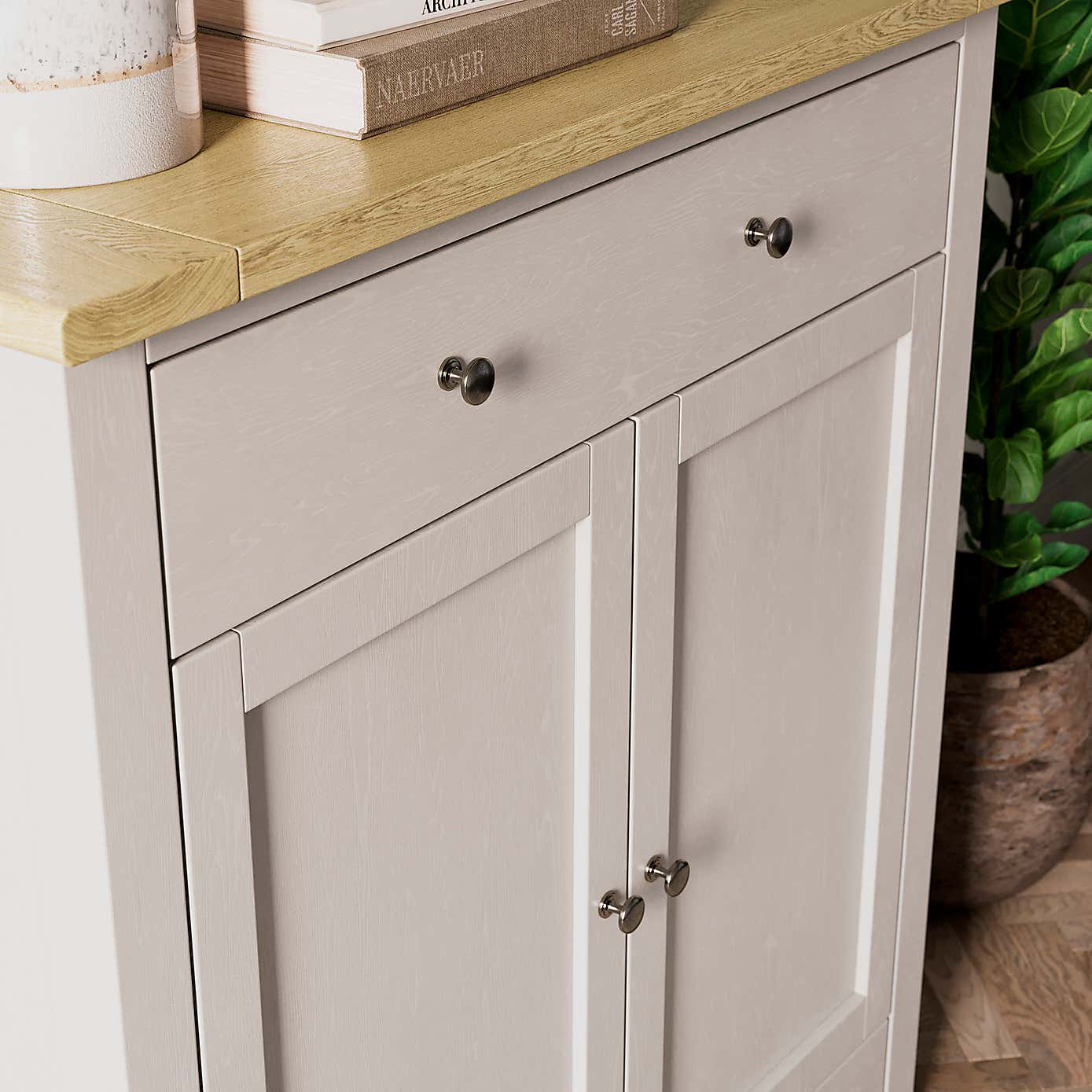 Olney Hallway Shoe Storage Unit, Stone