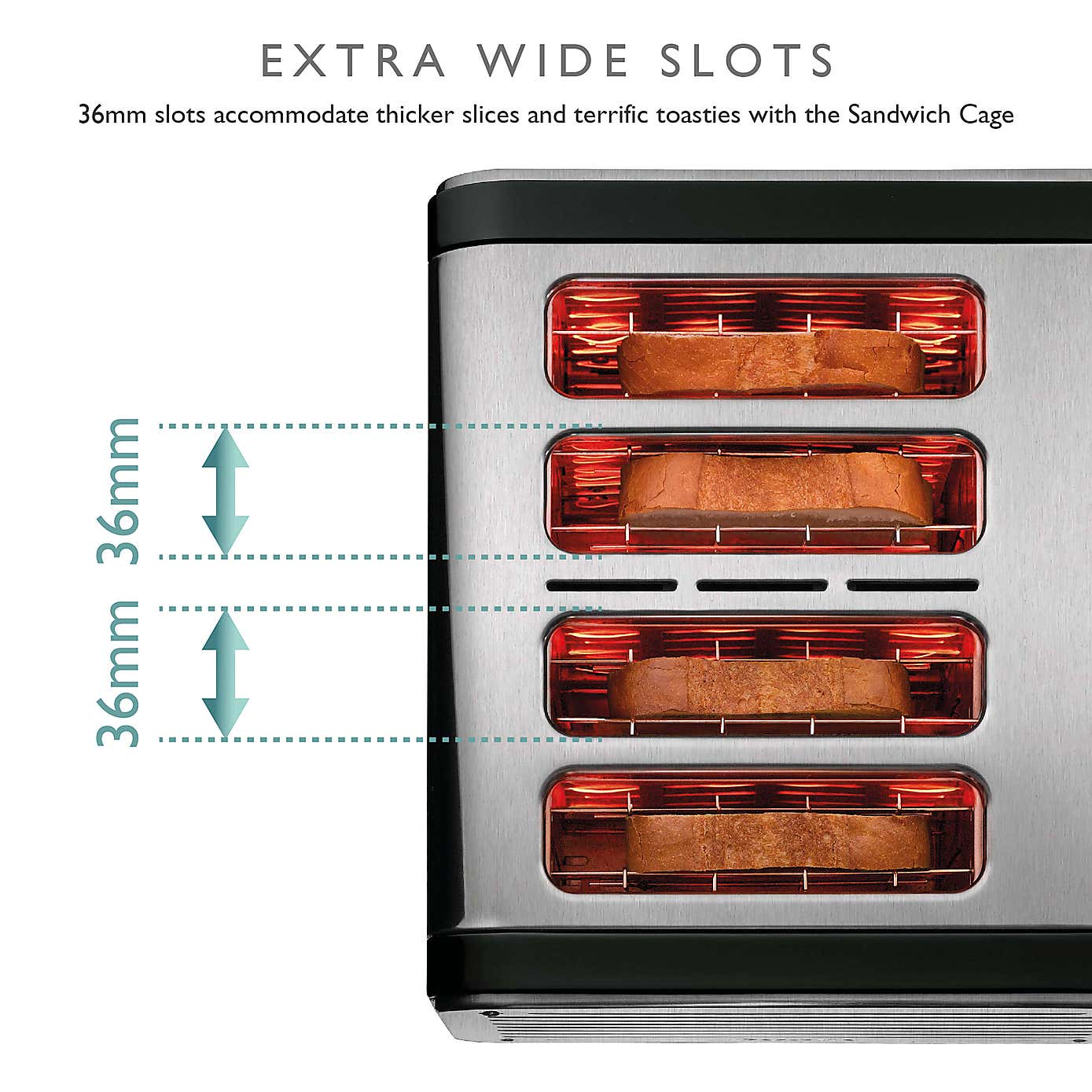 Dualit Architect Stainless Steel 4 Slot Toaster