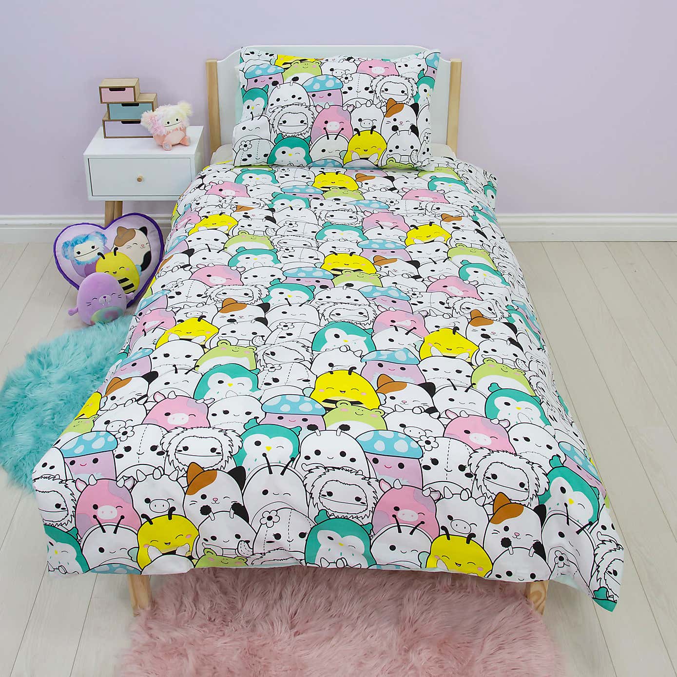 Squishmallows Flash Reversible Single Duvet Cover & Pillowcase Set