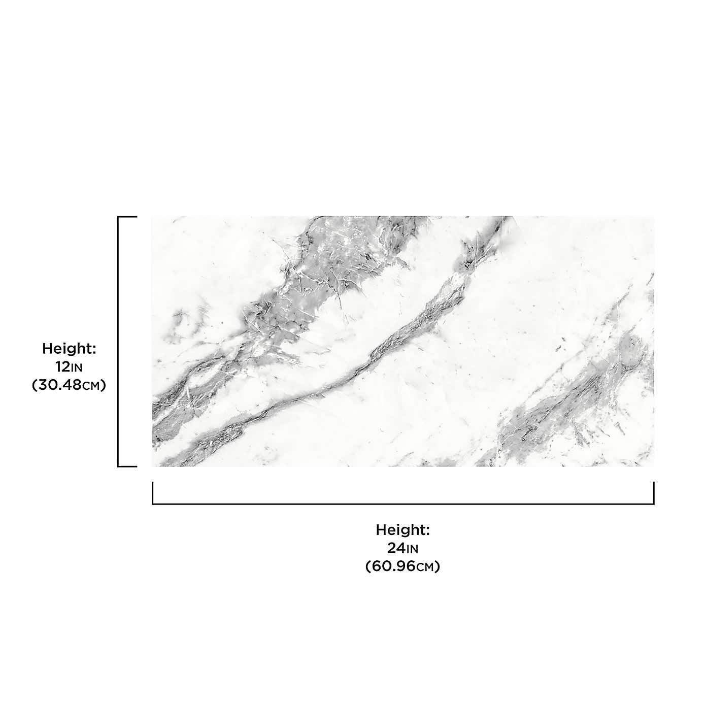 Piazza Marble Self Adhesive Oversized Floor Tiles