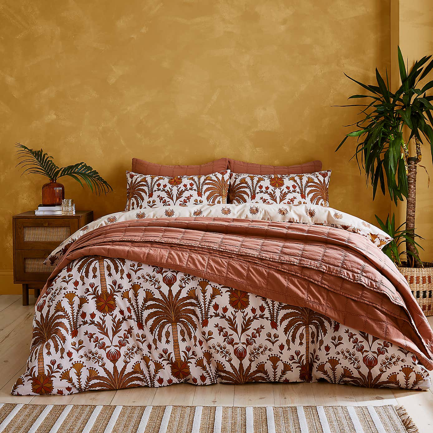 Palma Tropics 100% Cotton Duvet Cover and Pillowcase Set