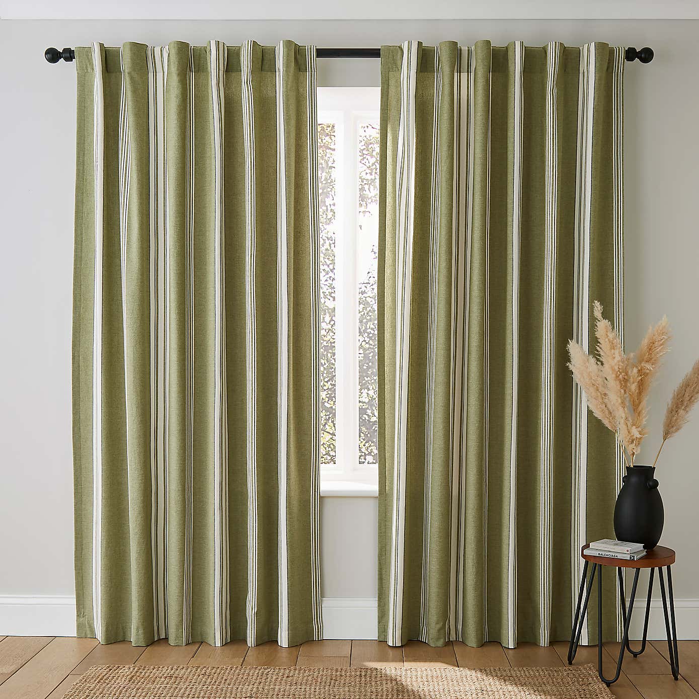 Pensford Stripe Slot Top Curtains
