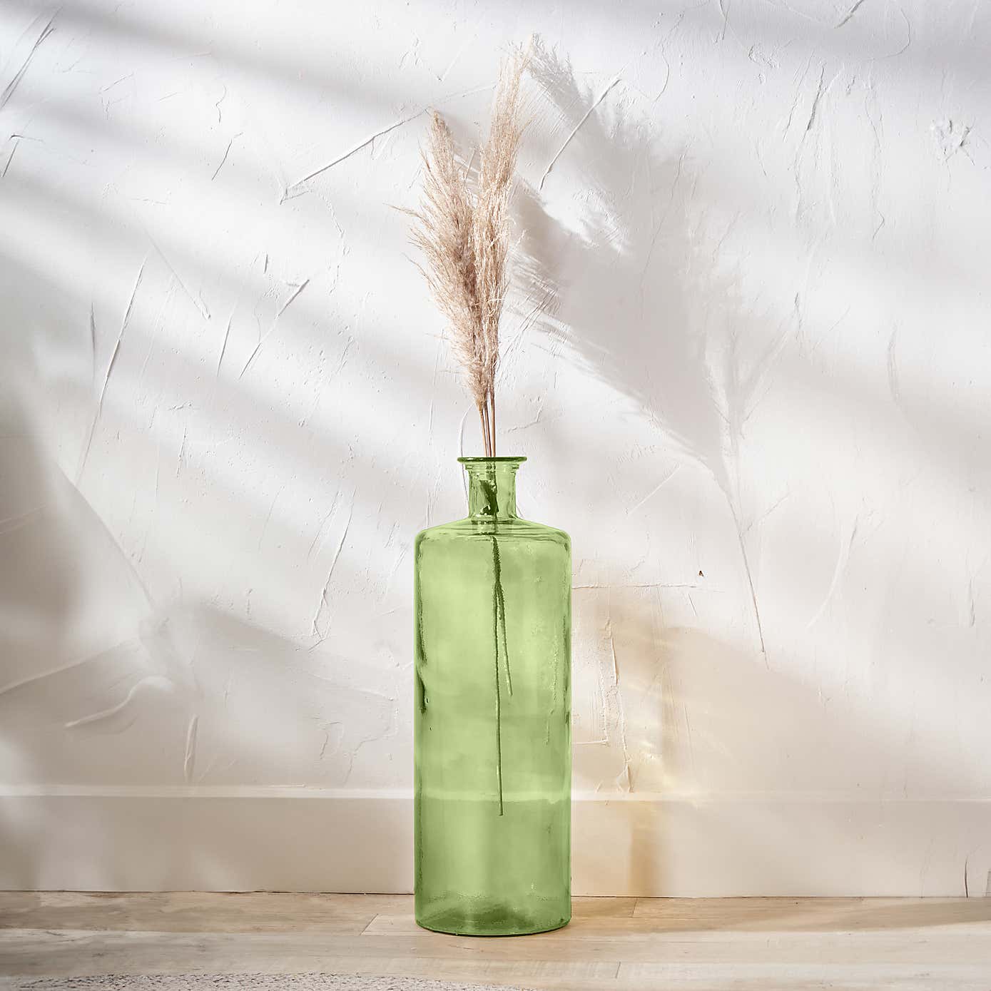 Tall Recycled Glass Bottle Vase