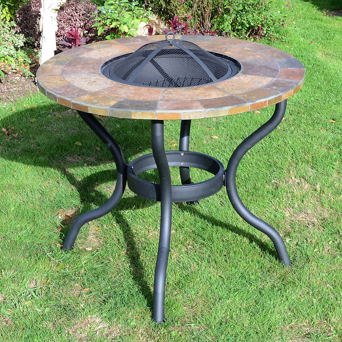 Bayfield Patio Table Firepit 89cm