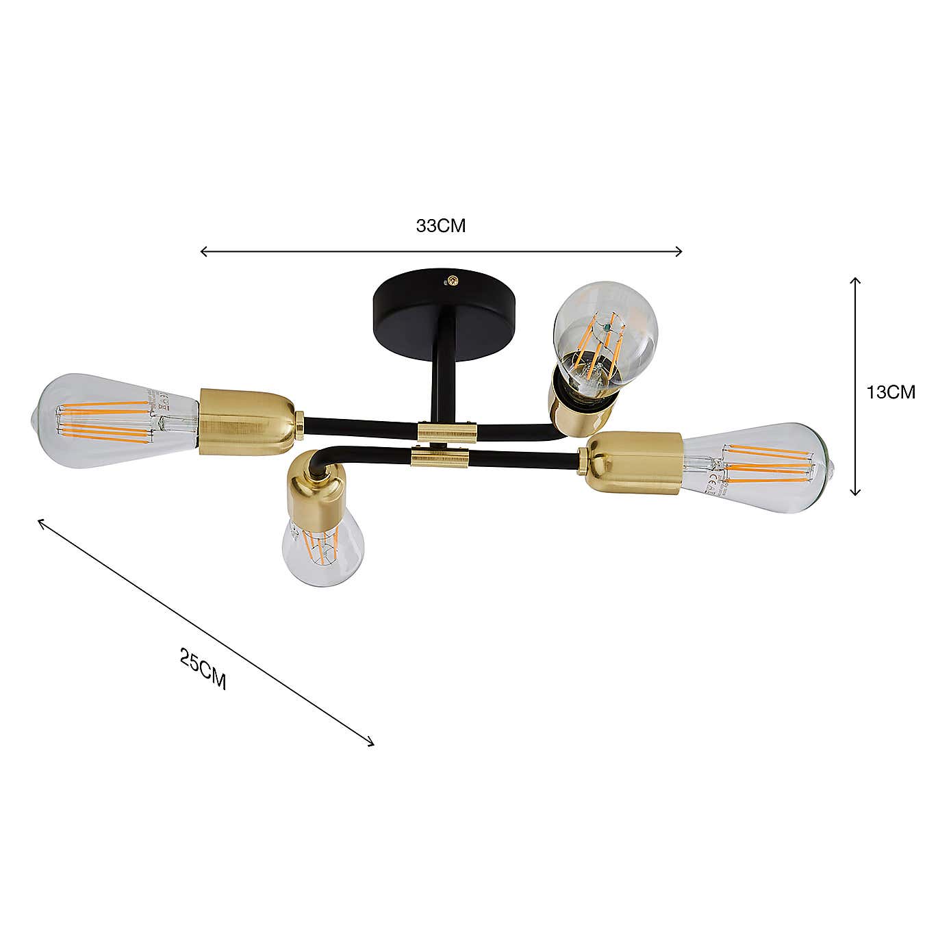 Kacy Flush Ceiling Fitting