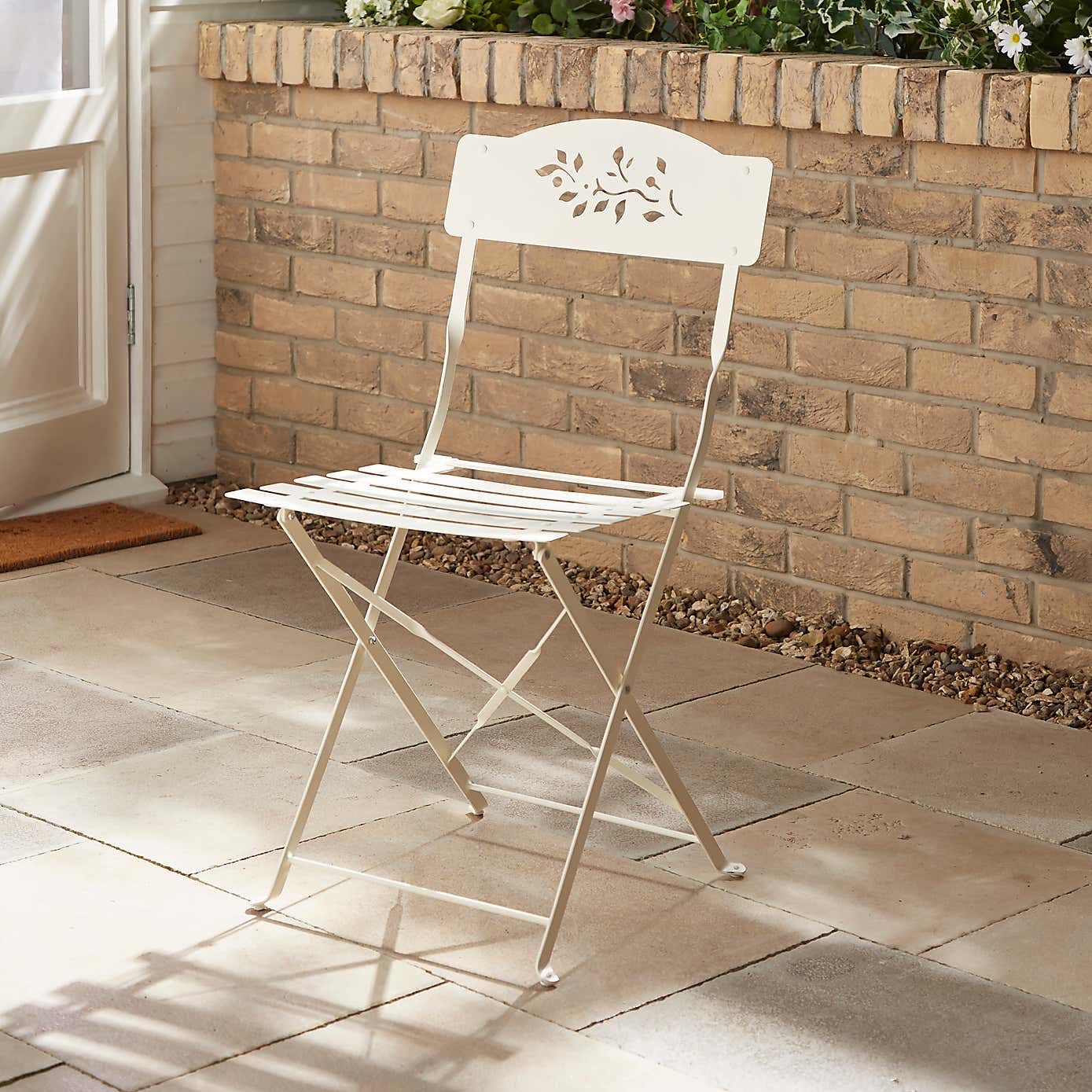 Churchgate 60cm Metal Bistro Set, Sandstone