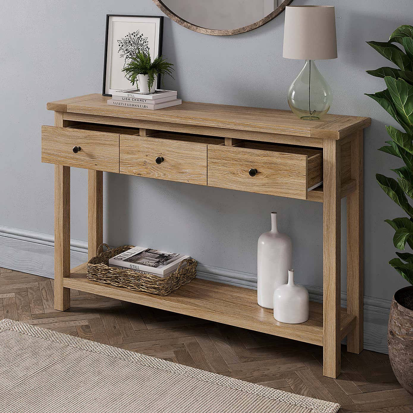 Olney Console Table, Stone