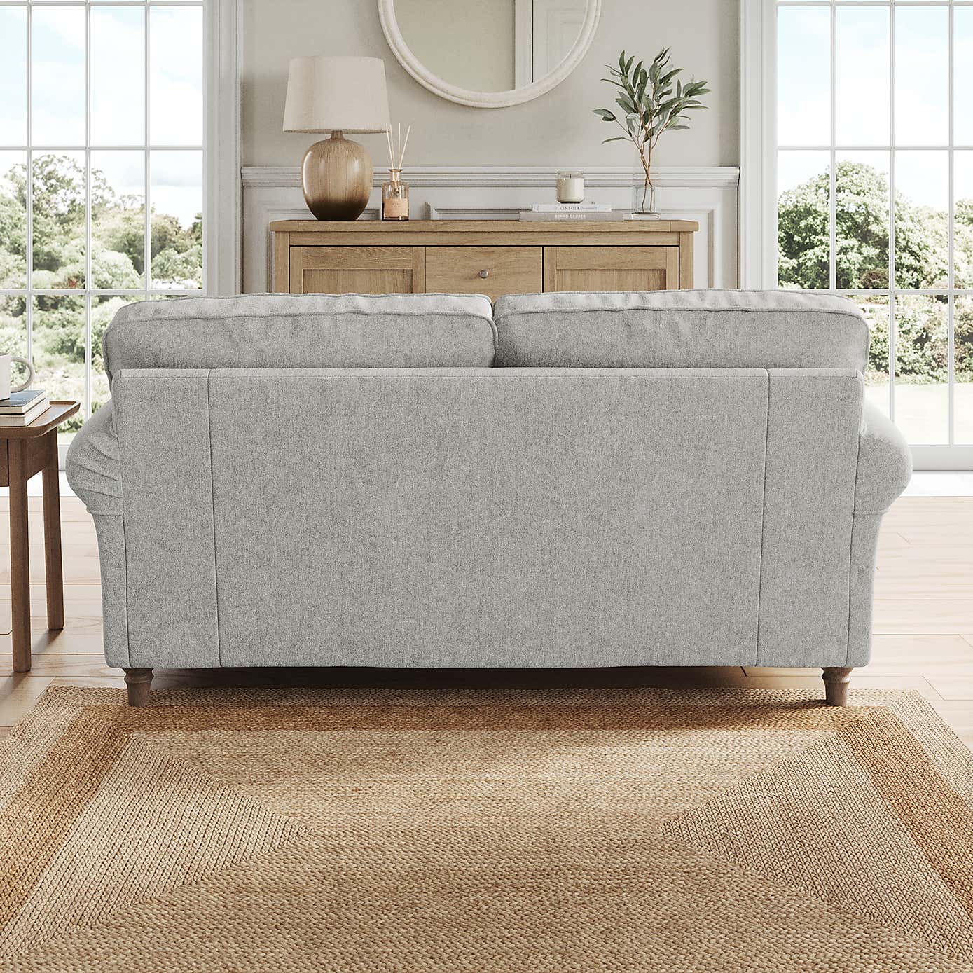 Flori 2 Seater Sofa, Soft Chenille