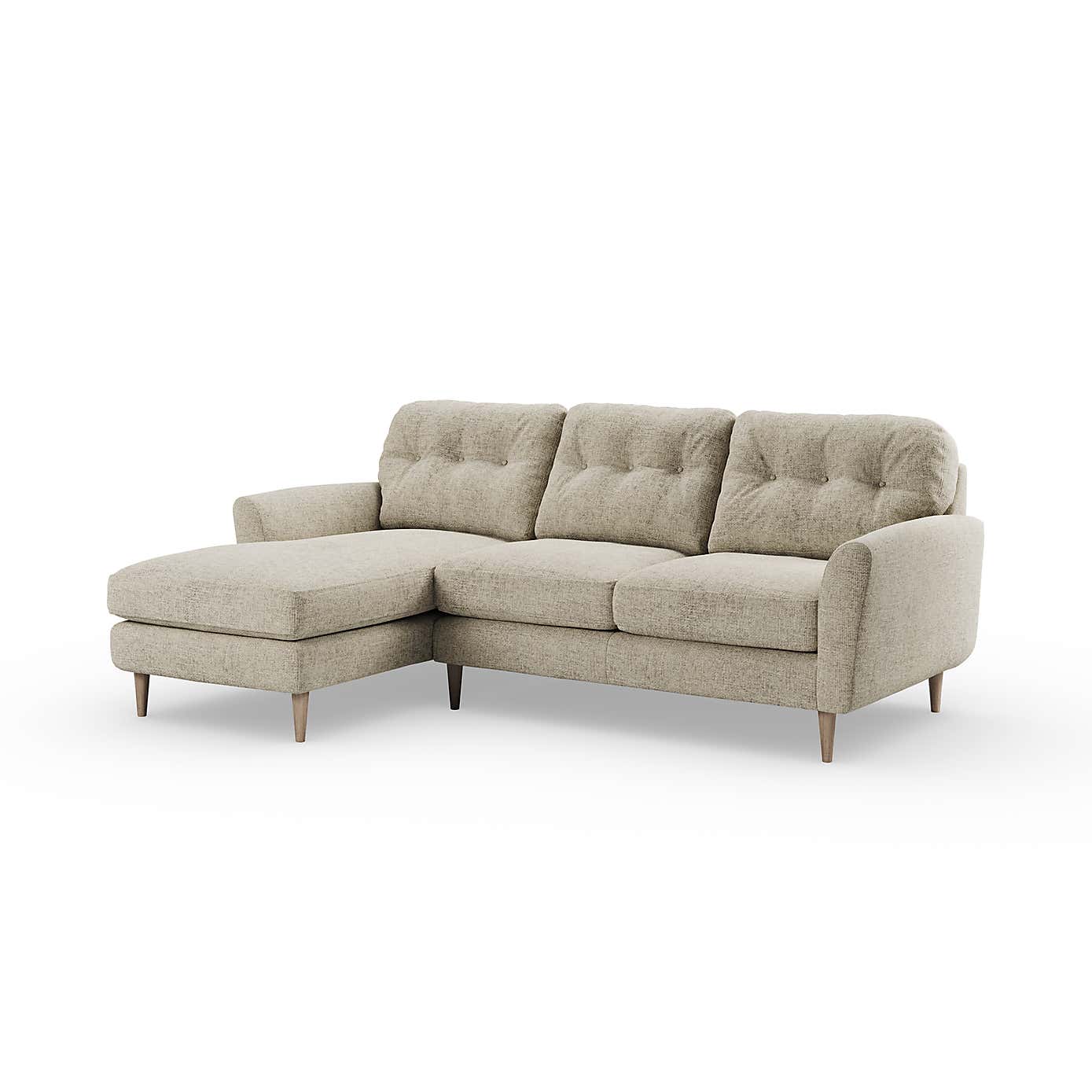 Sven Chunky Chenille Large Corner Chaise Sofa