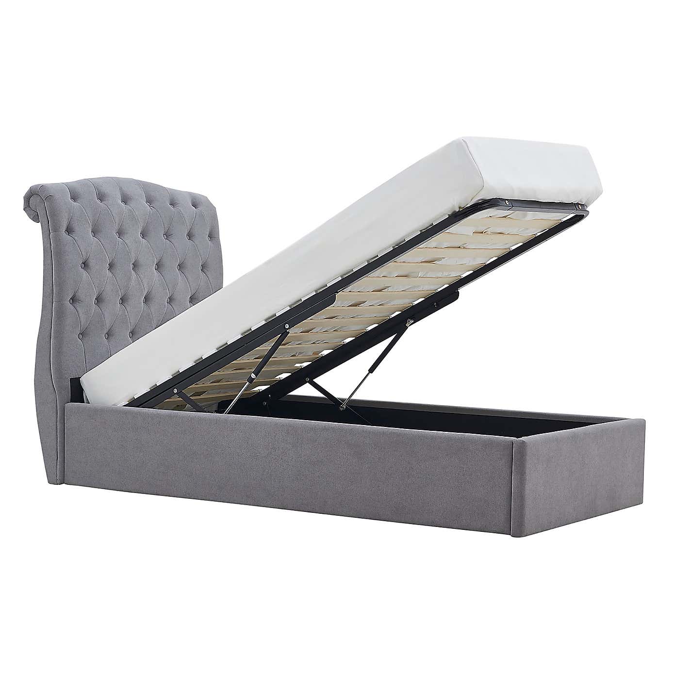 Rosa Storage Bed Charcoal