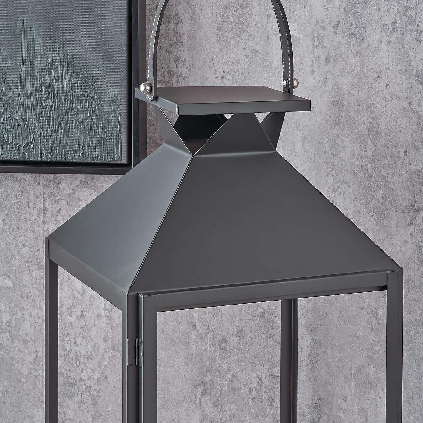 Metal & Glass Lantern