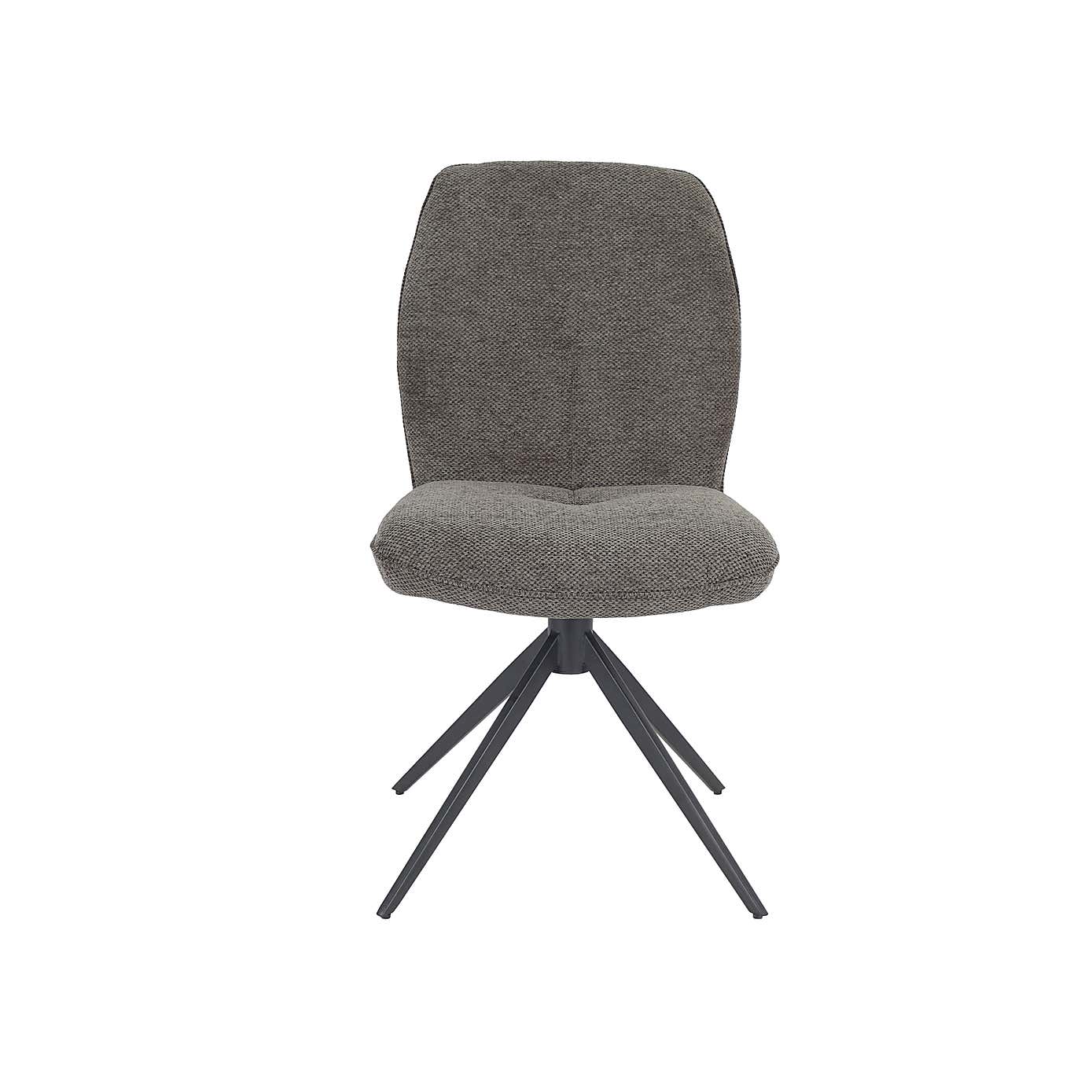 Indus Valley Set of 2 Pebble Swivel Dining Chairs