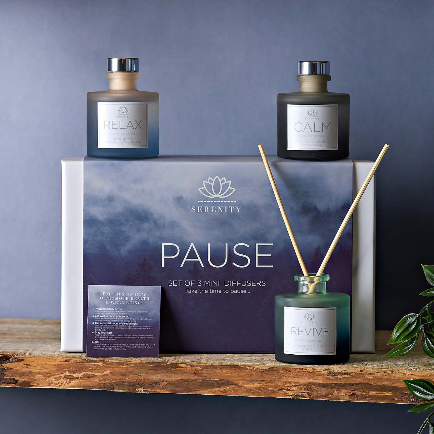 Serenity Set of 3 Pause Reed Diffusers