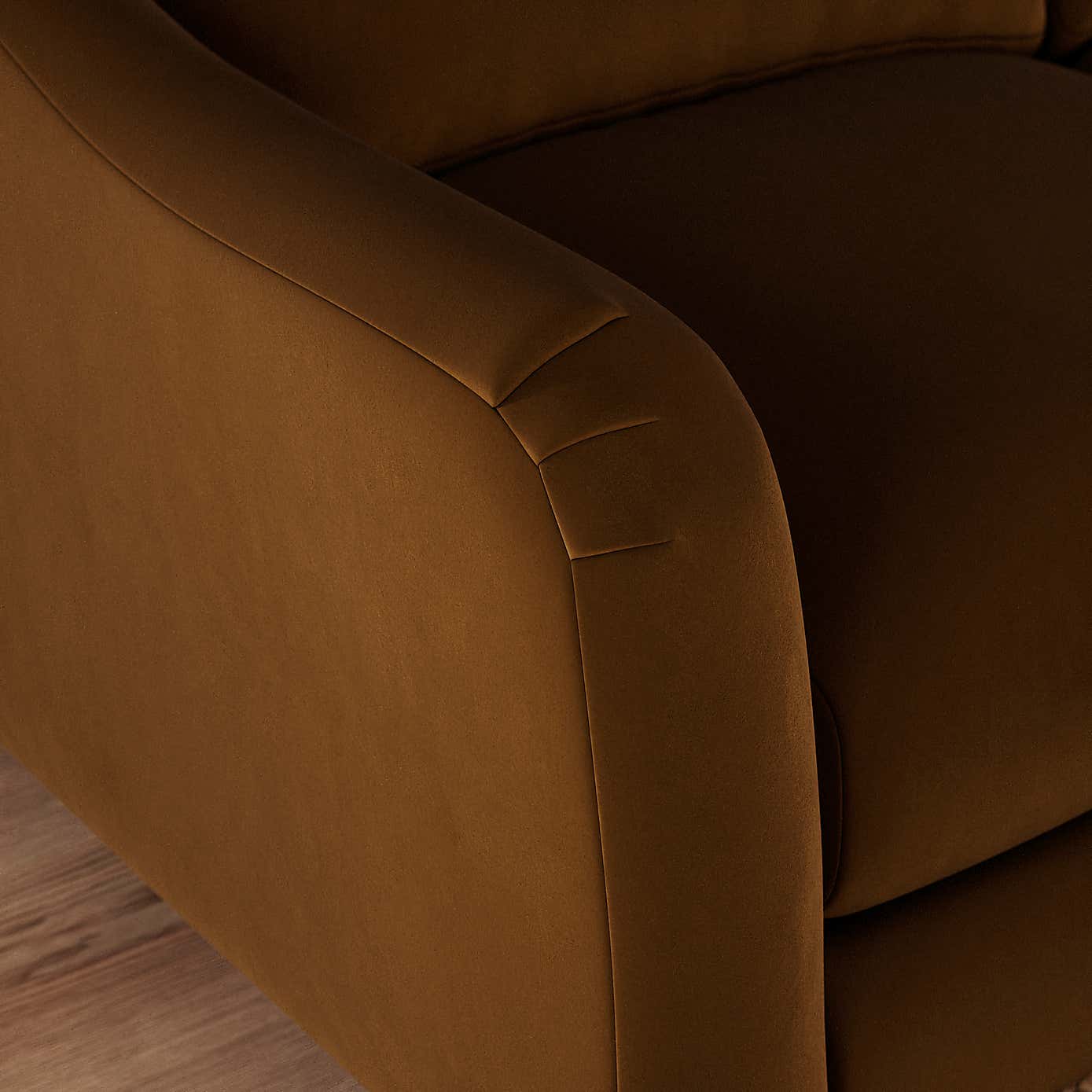 Hattie Matte Plush Velvet 2 Seater Sofa