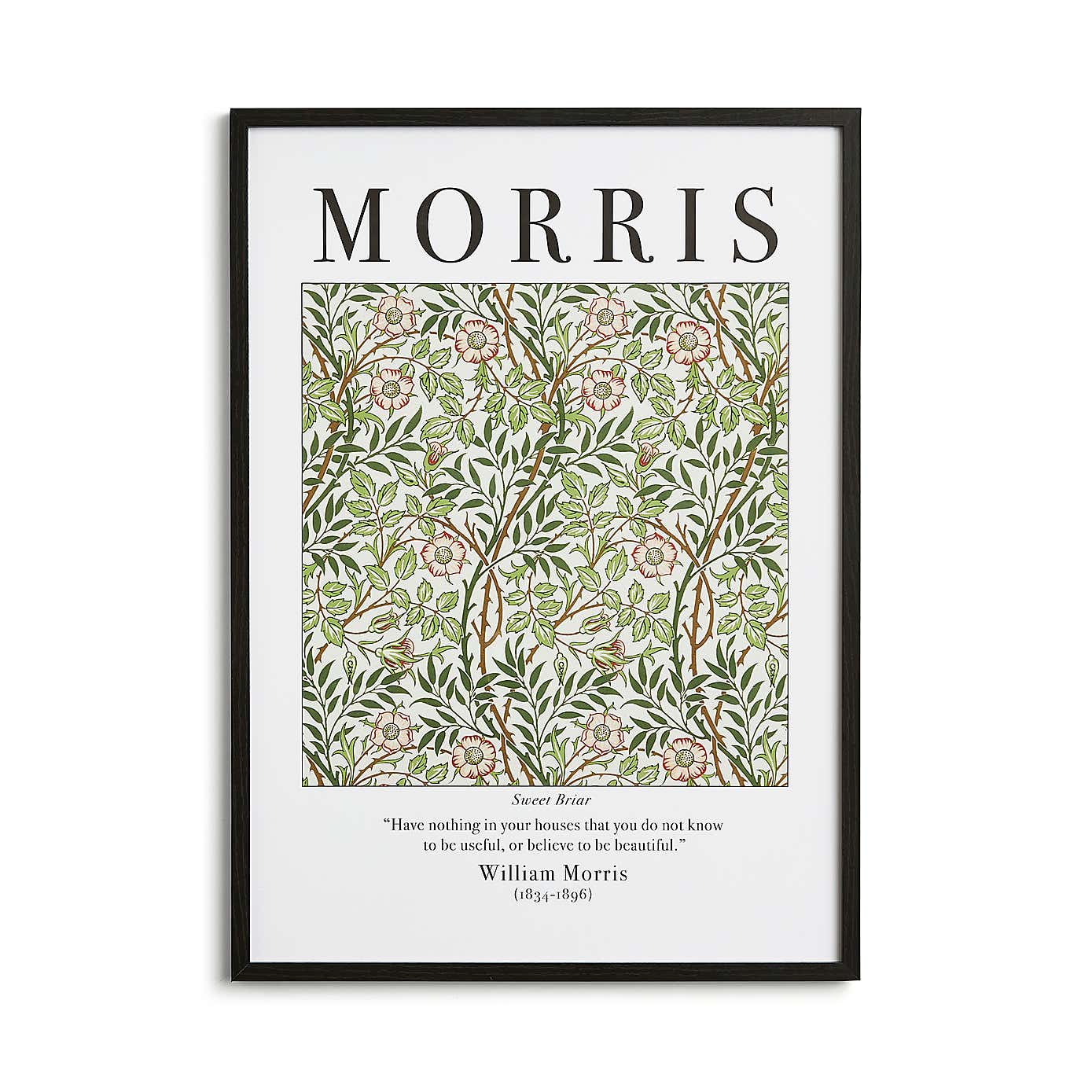 Sweet Briar by William Morris Framed Print